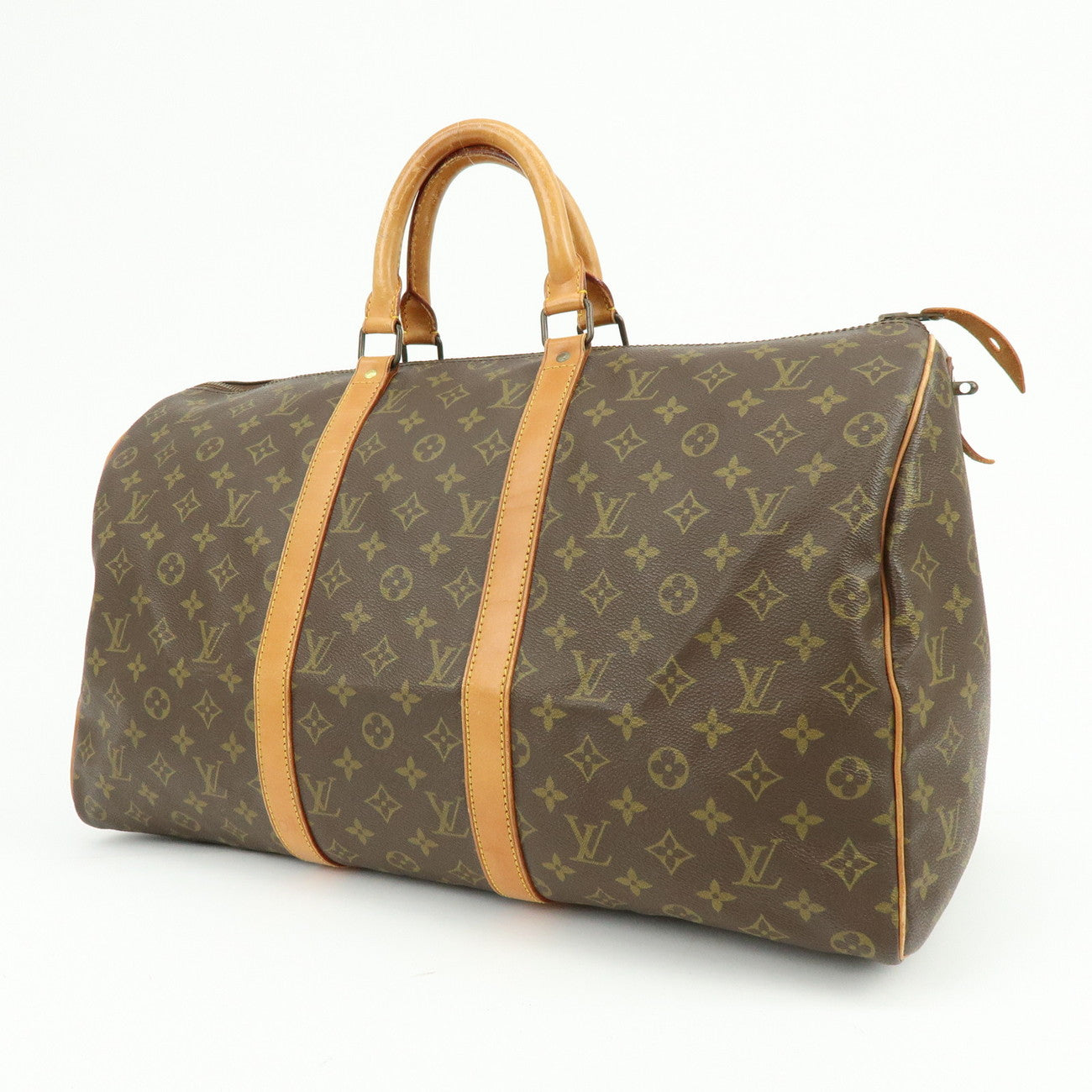 Louis Vuitton Monogram Keep All 50 Boston Bag Brown M41426