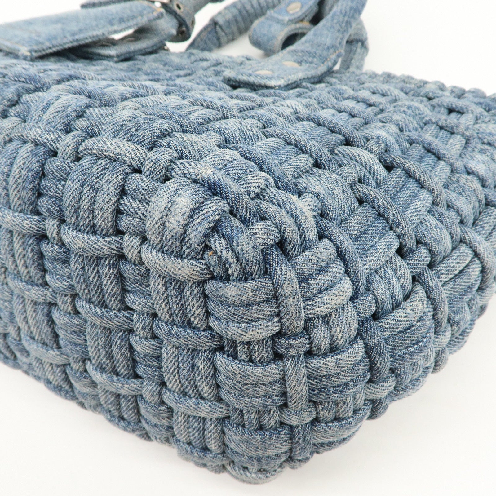 BALENCIAGA BISTRO XS 2WAY Bag Hand Bag Denim Blue 671342