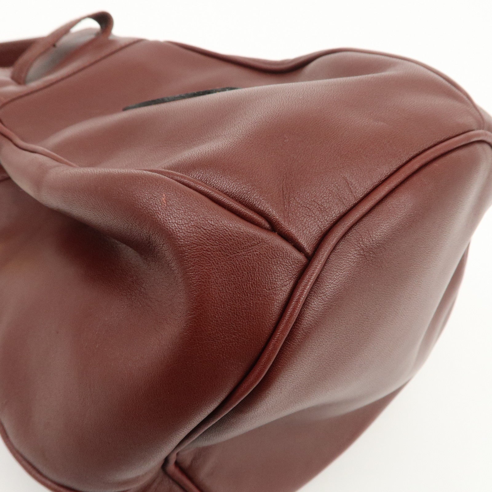 Cartier Must de Cartier Calf Leather Shoulder Bag Burgundy