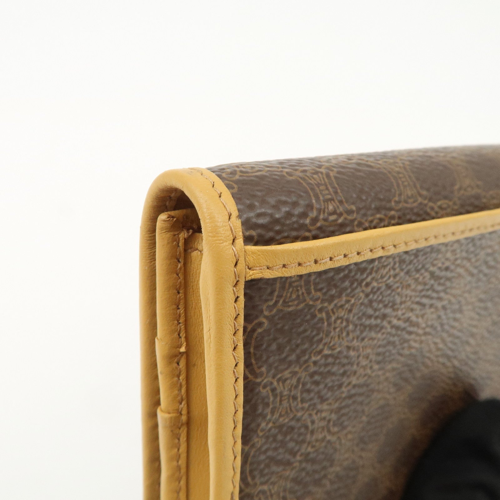 CELINE Macadam PVC Leather Long Wallet Brown