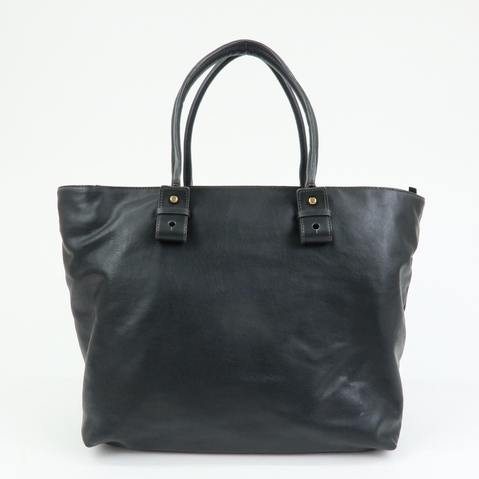 Chloe Eclipse Leather Tote Bag Shoulder Bag Hand Bag Black