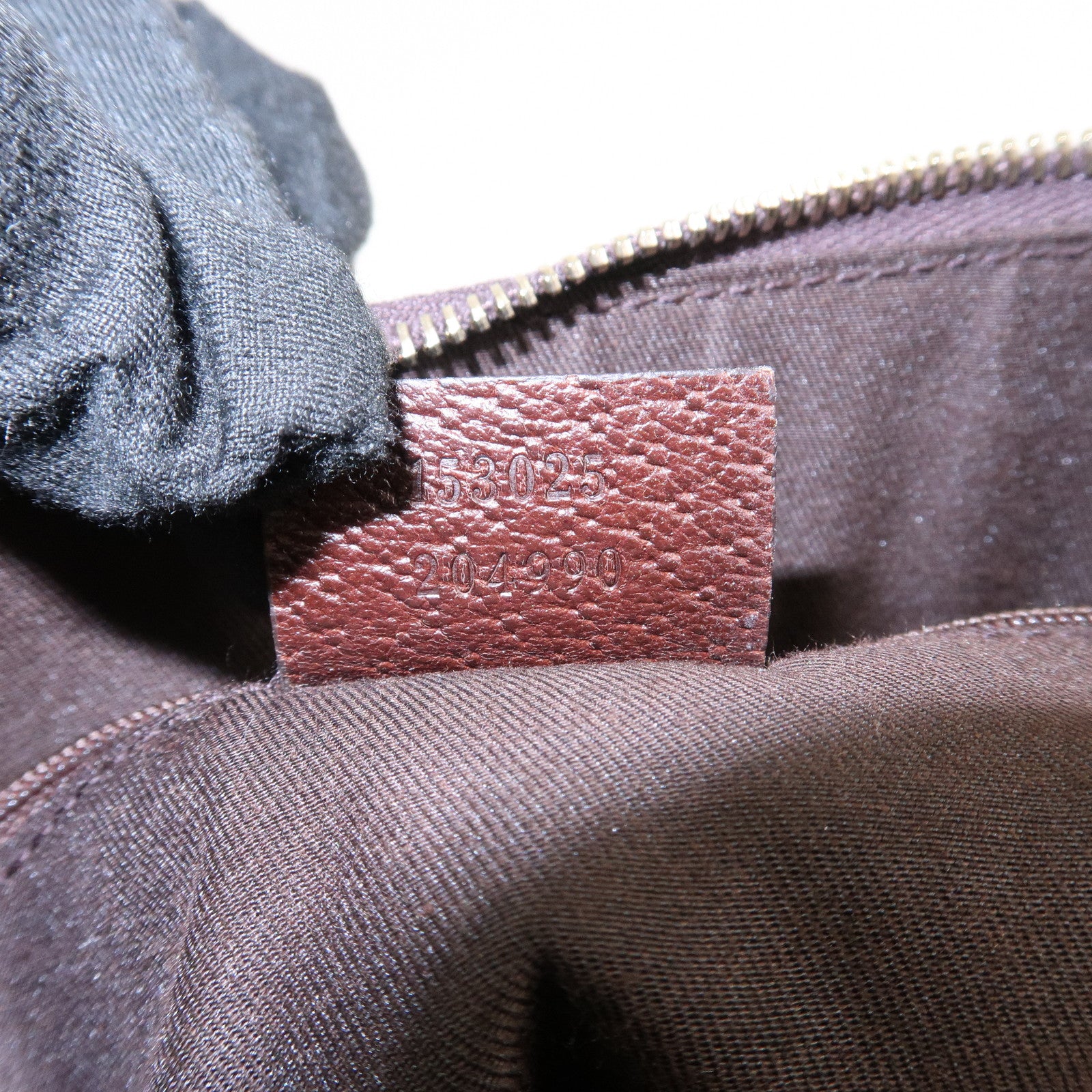 GUCCI Front Pocket Shoulder Bag Hand Bag Brown 153025