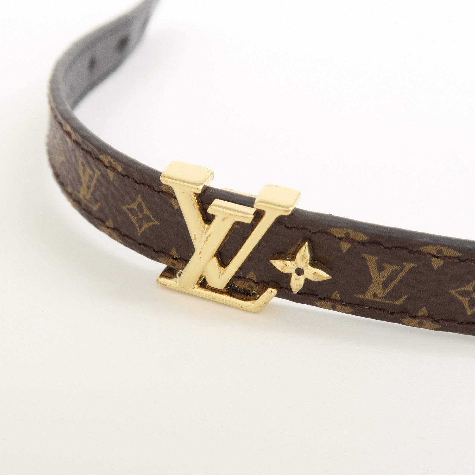 Louis Vuitton Monogram LV Iconic Bracelet Brown M8526