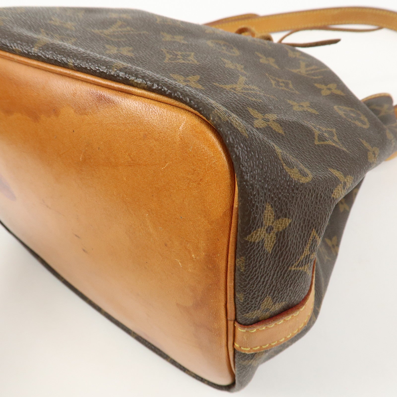 Louis Vuitton Monogram Petit Noe Shoulder Bag Brown M42226