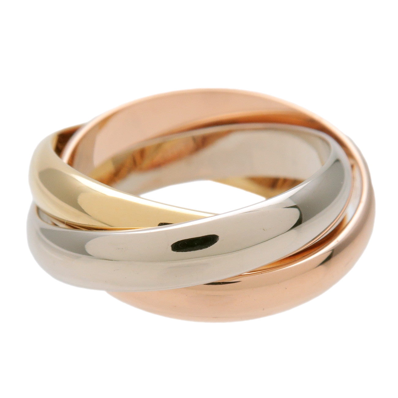 Cartier Trinity Ring K18 750YG/WG/PG #46 US7 EU54 HK15