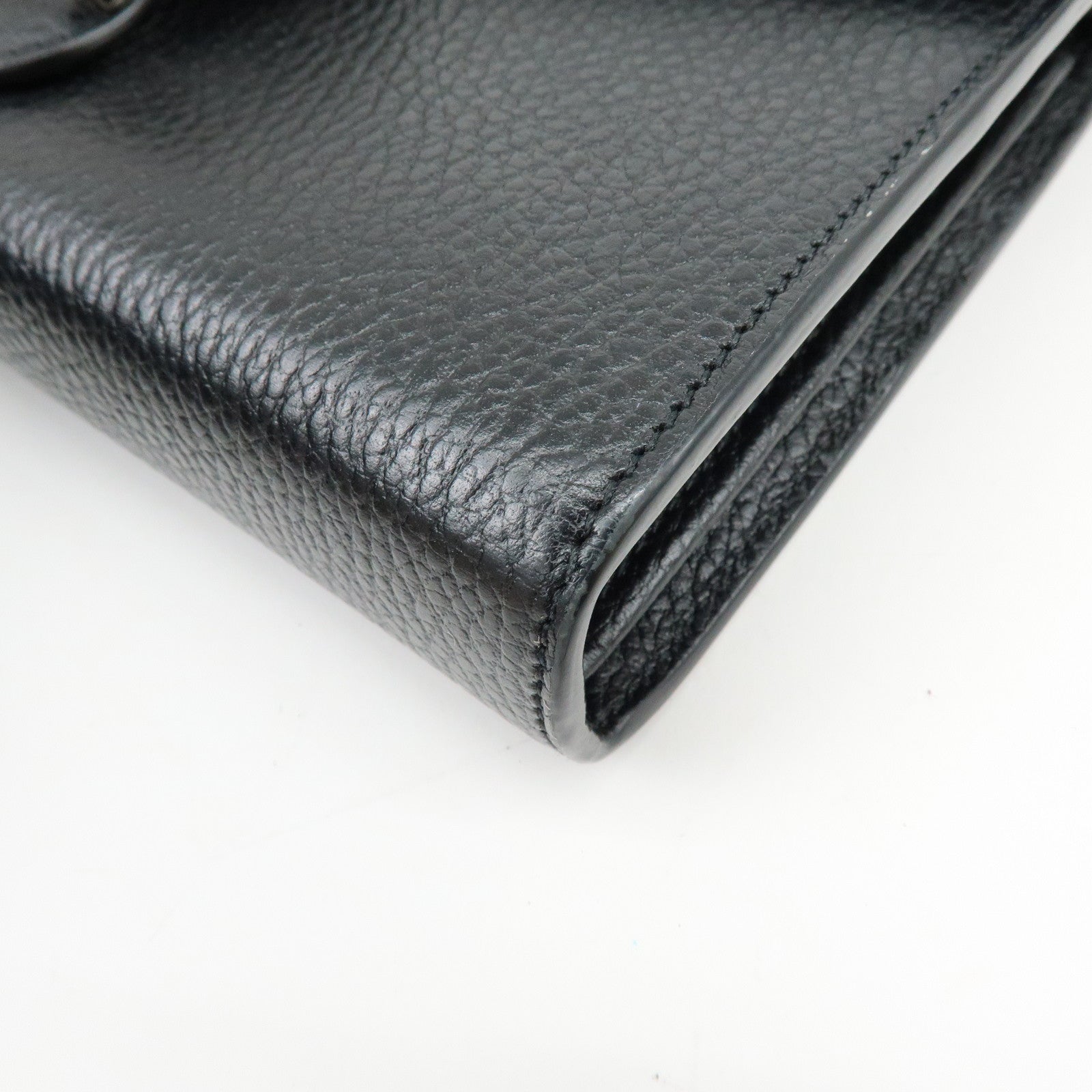 GUCCI Dionysus Leather Chain Wallet Shoulder Bag Black 401231