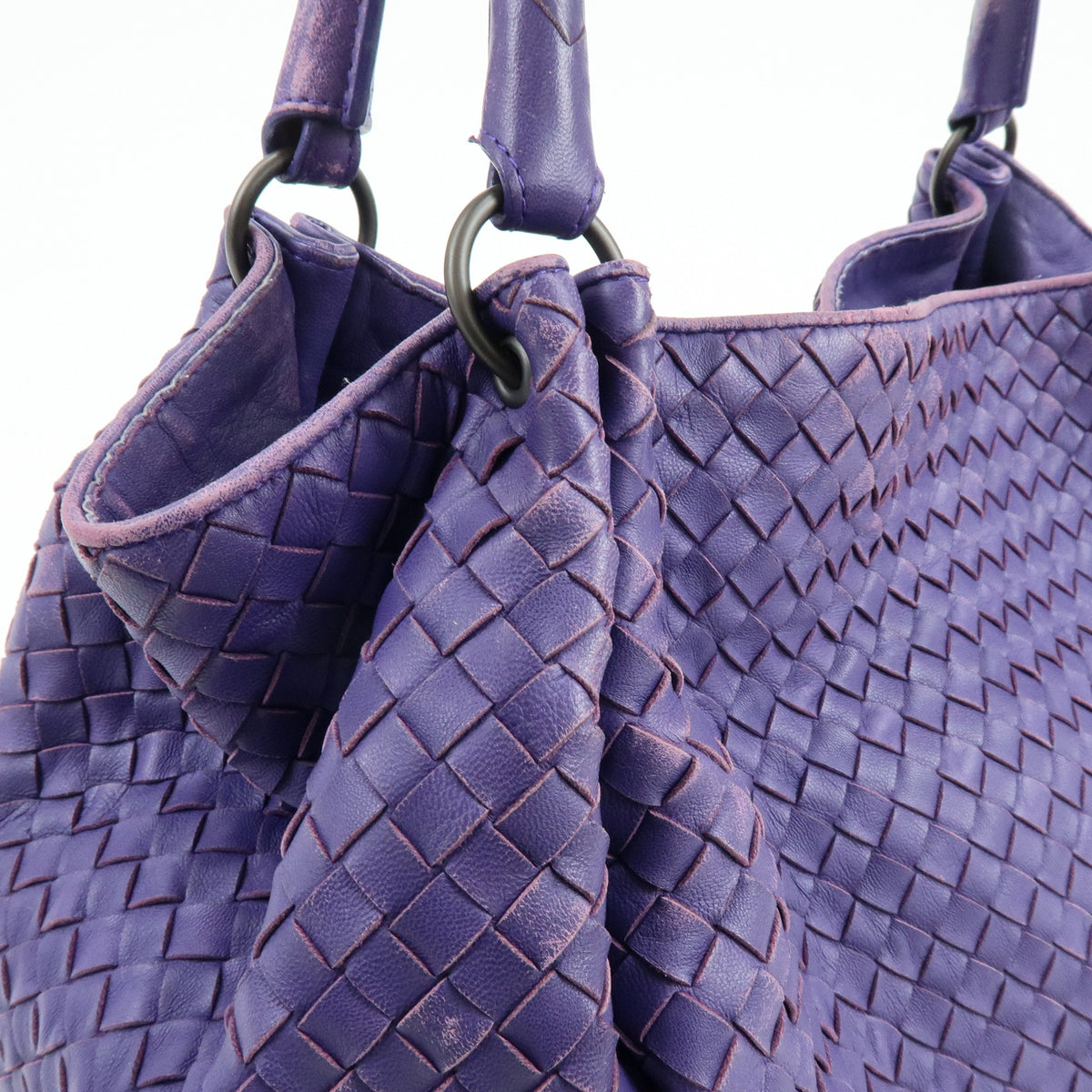 BOTTEGA VENETA Intrecciato Nappa Leather Tote Bag Purple 222322