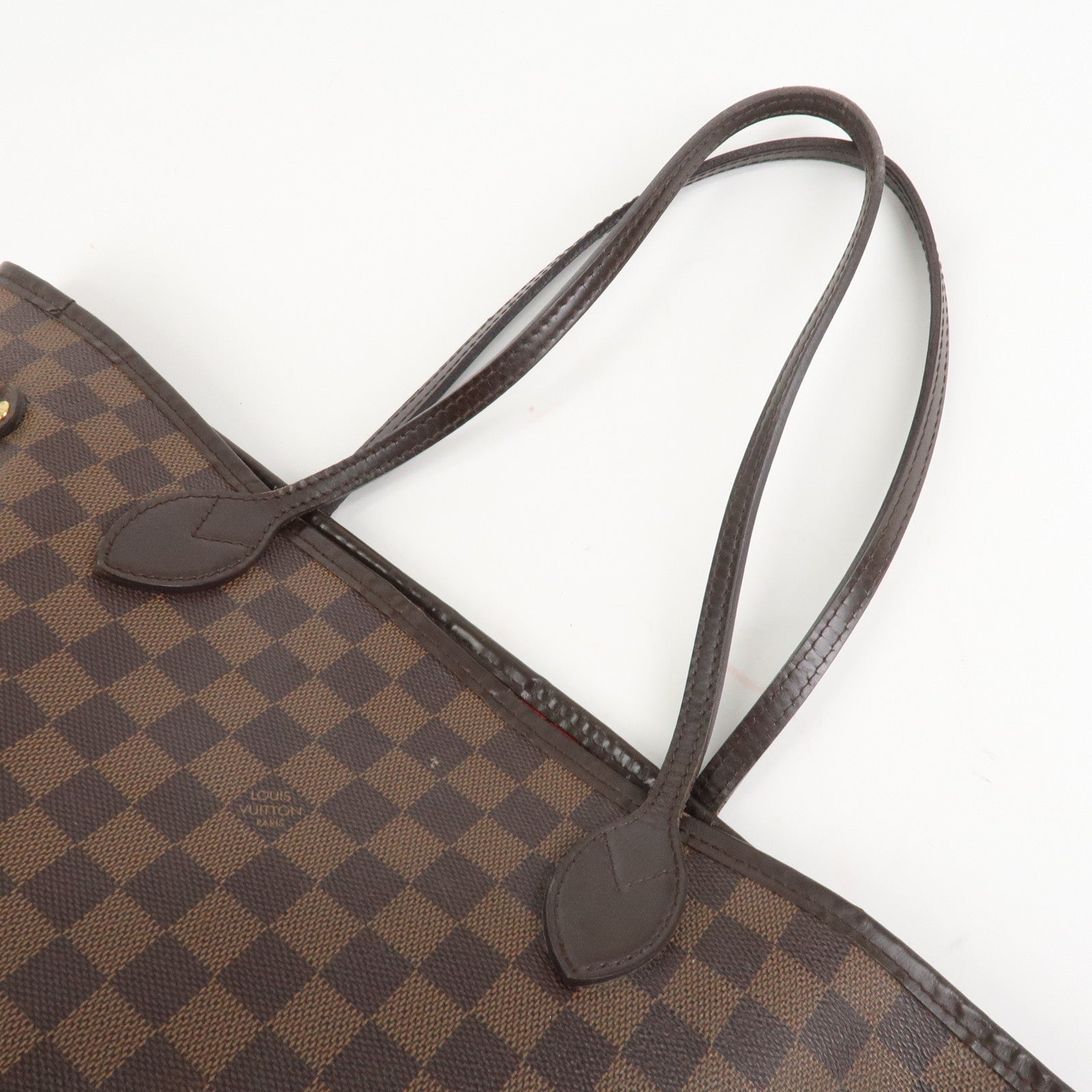 Louis Vuitton Damier Ebene Canvas Neverfull MM Tote Bag N51105 Used