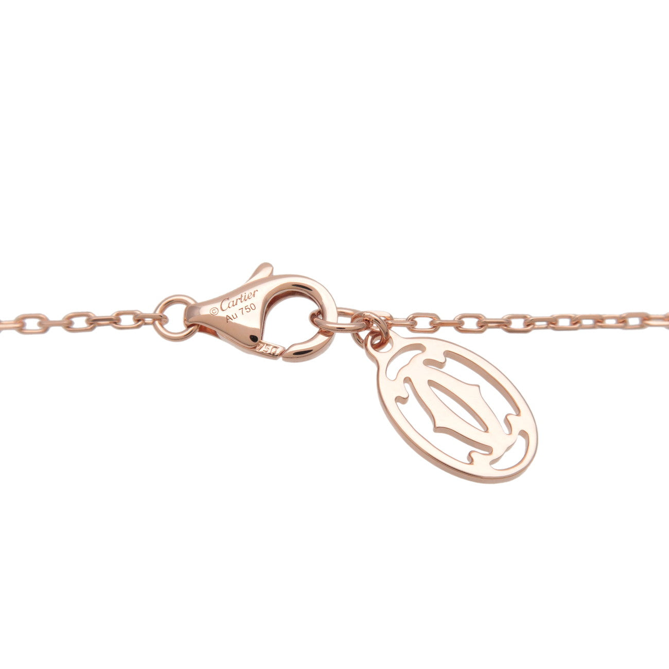 Cartier Diamants Legers Necklace SM Diamond D'amour 0.09ct 750PG