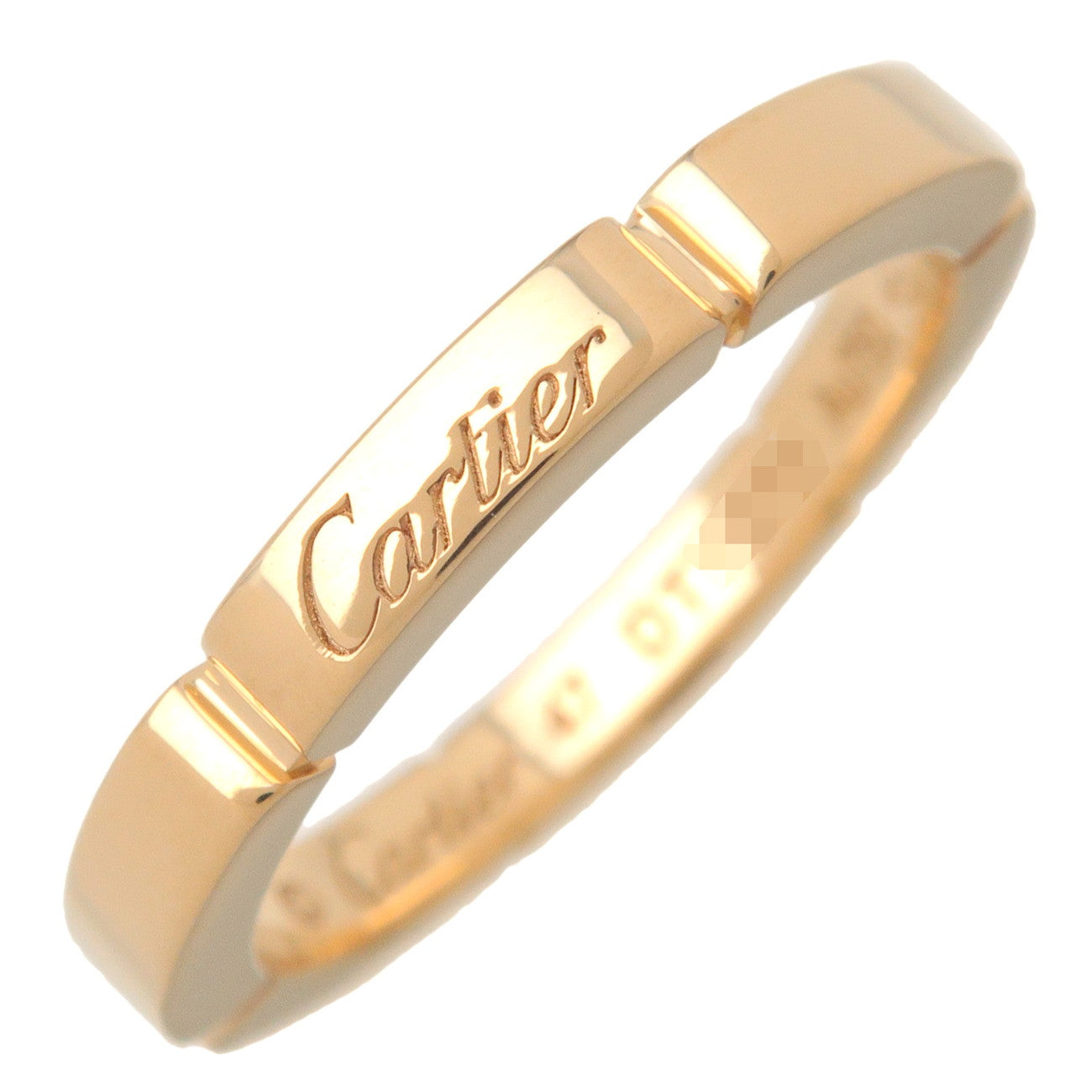 Cartier Maillon Panthere Ring 750YG #8 Yellow Gold