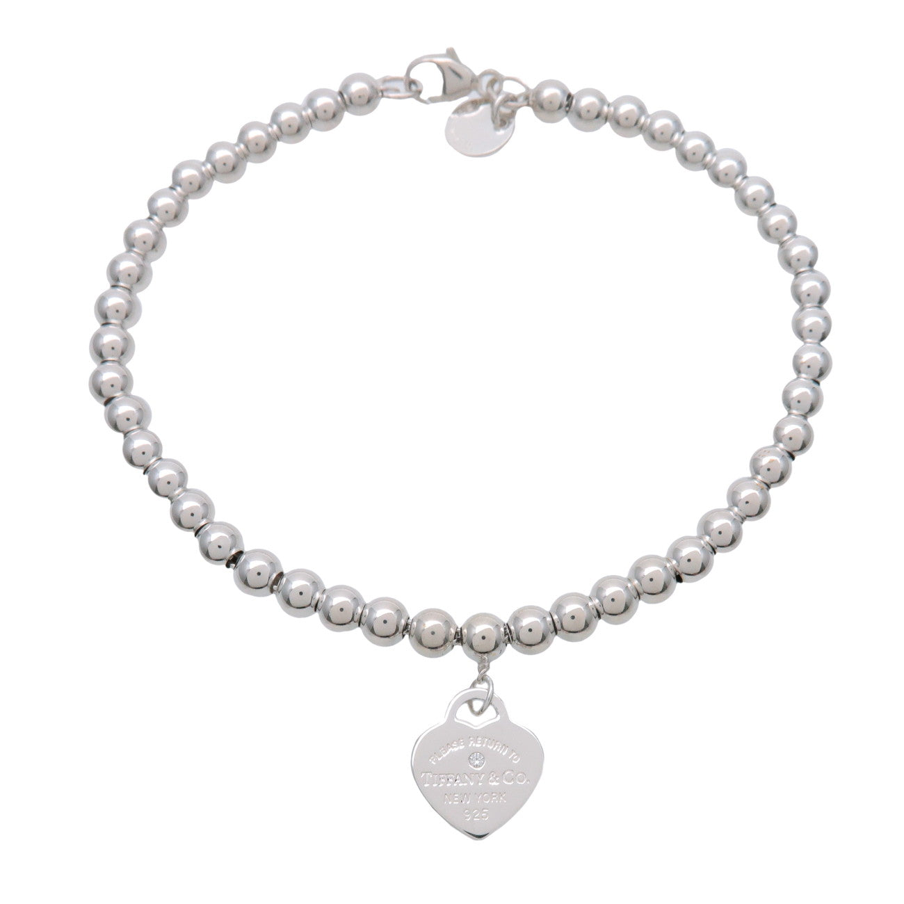 Tiffany & Co Return to Tiffany Mini Heart Tag Beads Bracelet SV925