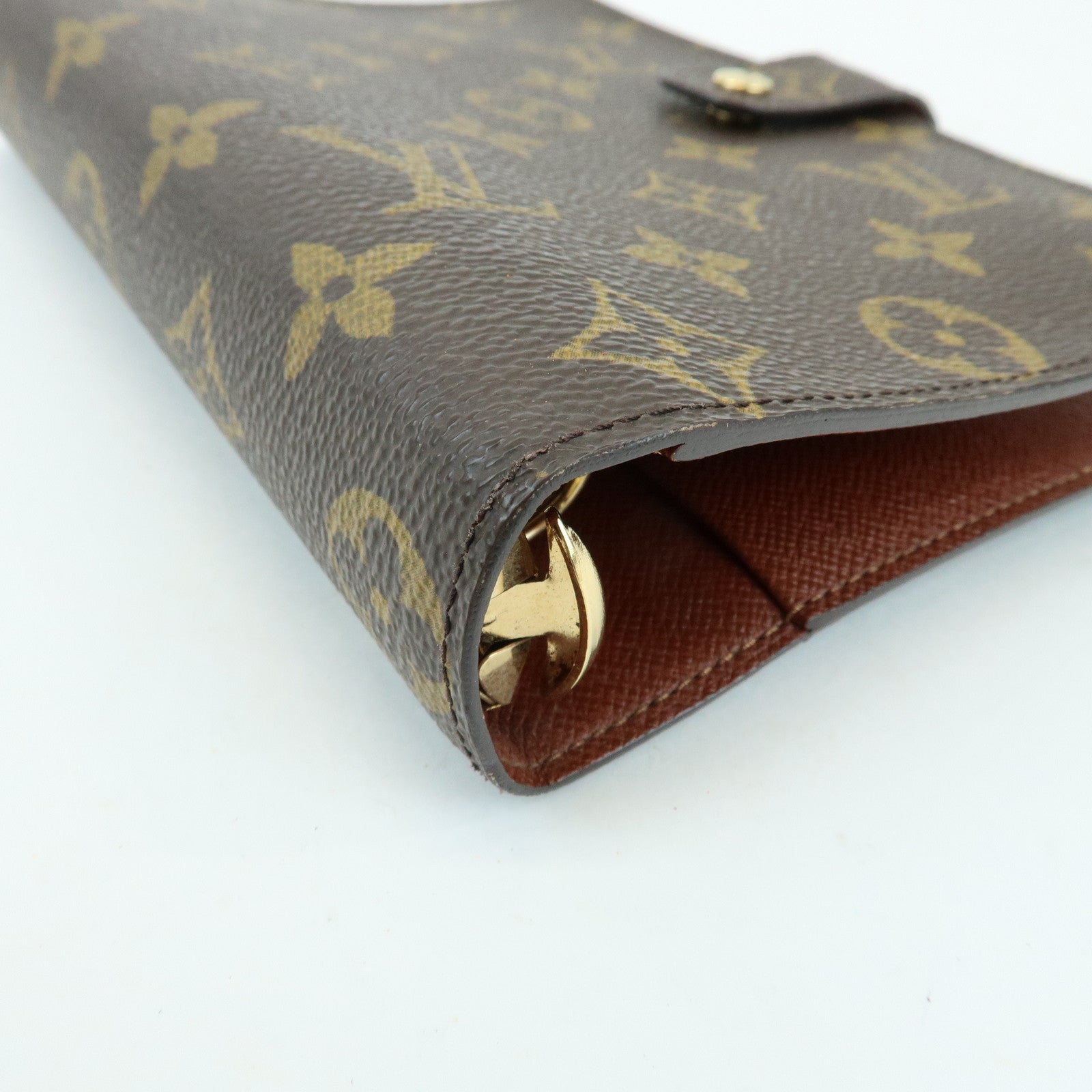 Louis Vuitton Monogram Agenda MM Planner Cover Brown R20105