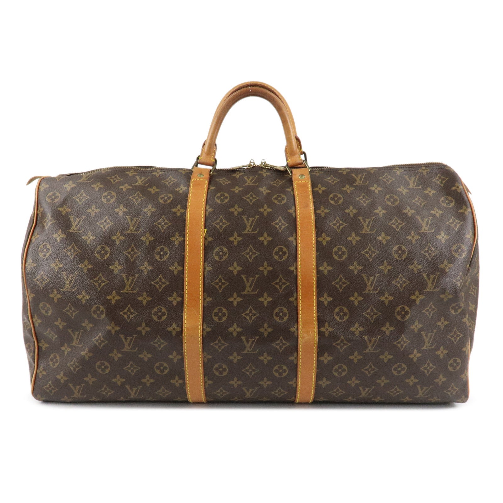 Louis Vuitton Monogram Keep All 60 Boston Bag Brown M41422 Used
