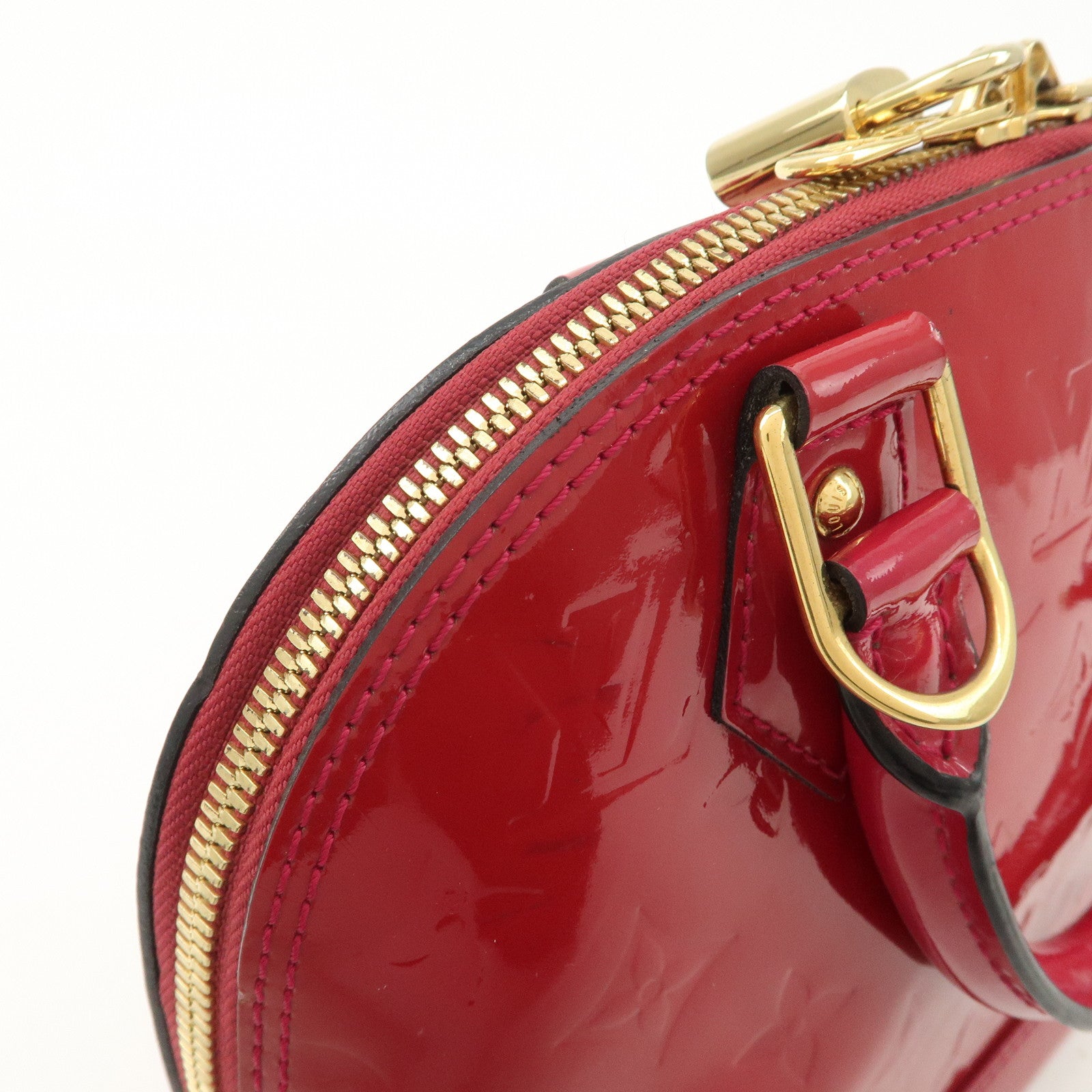 Louis Vuitton Monogram Vernis Alma BB Hand Bag Rose Indien M91771 Used