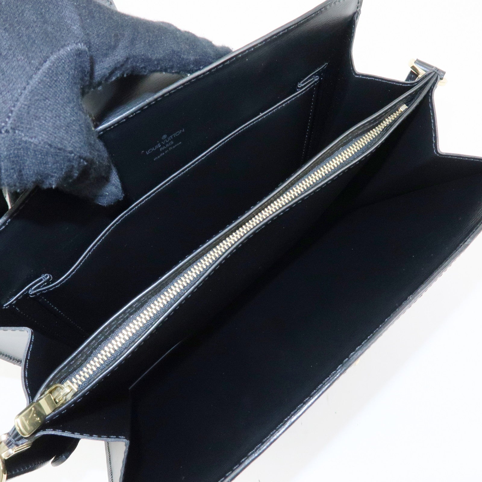 Louis Vuitton Epi Capuchin Shoulder Crossbody Bag Noir Black M52342