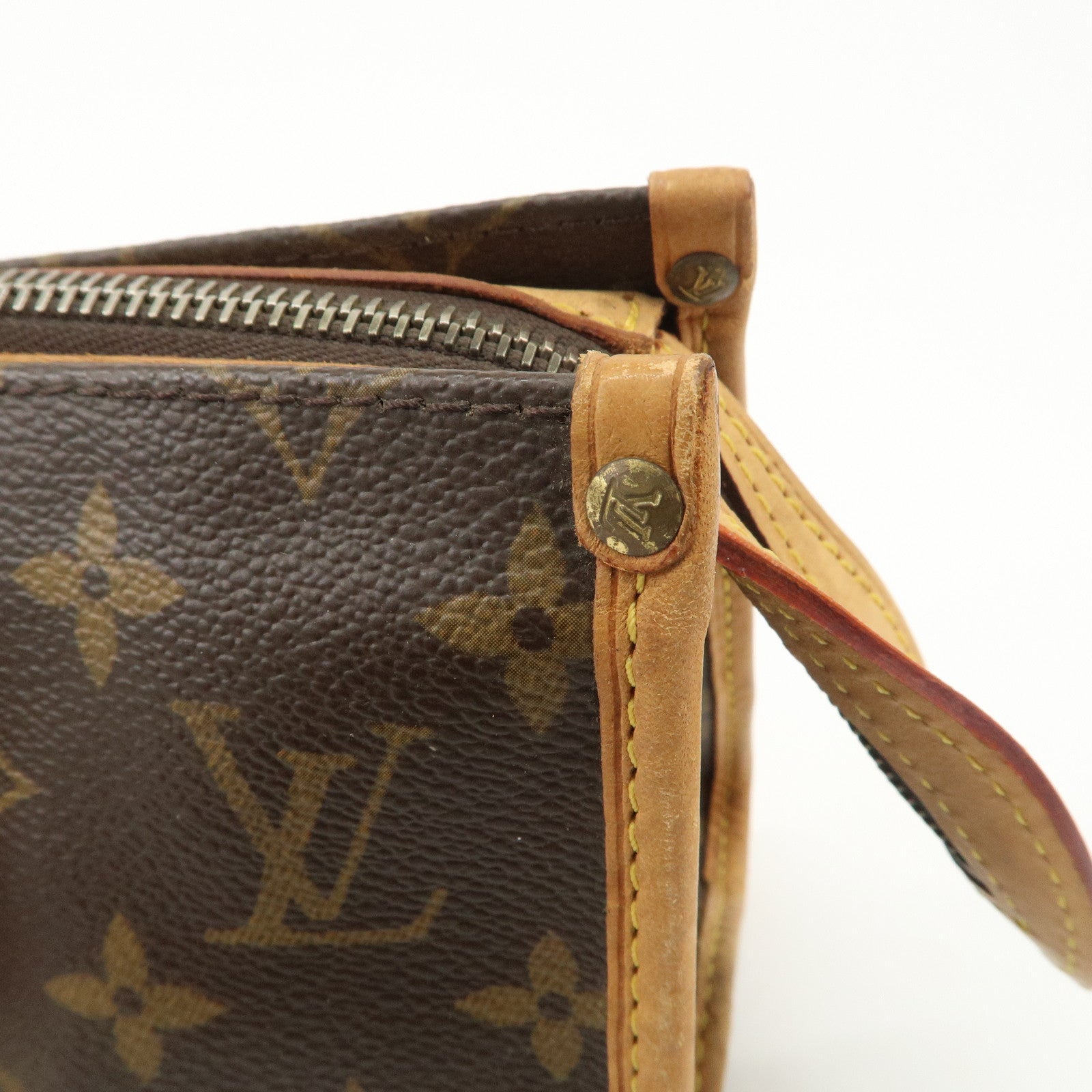 Louis Vuitton Monogram Popincourt Hand Bag Brown M40009 Used