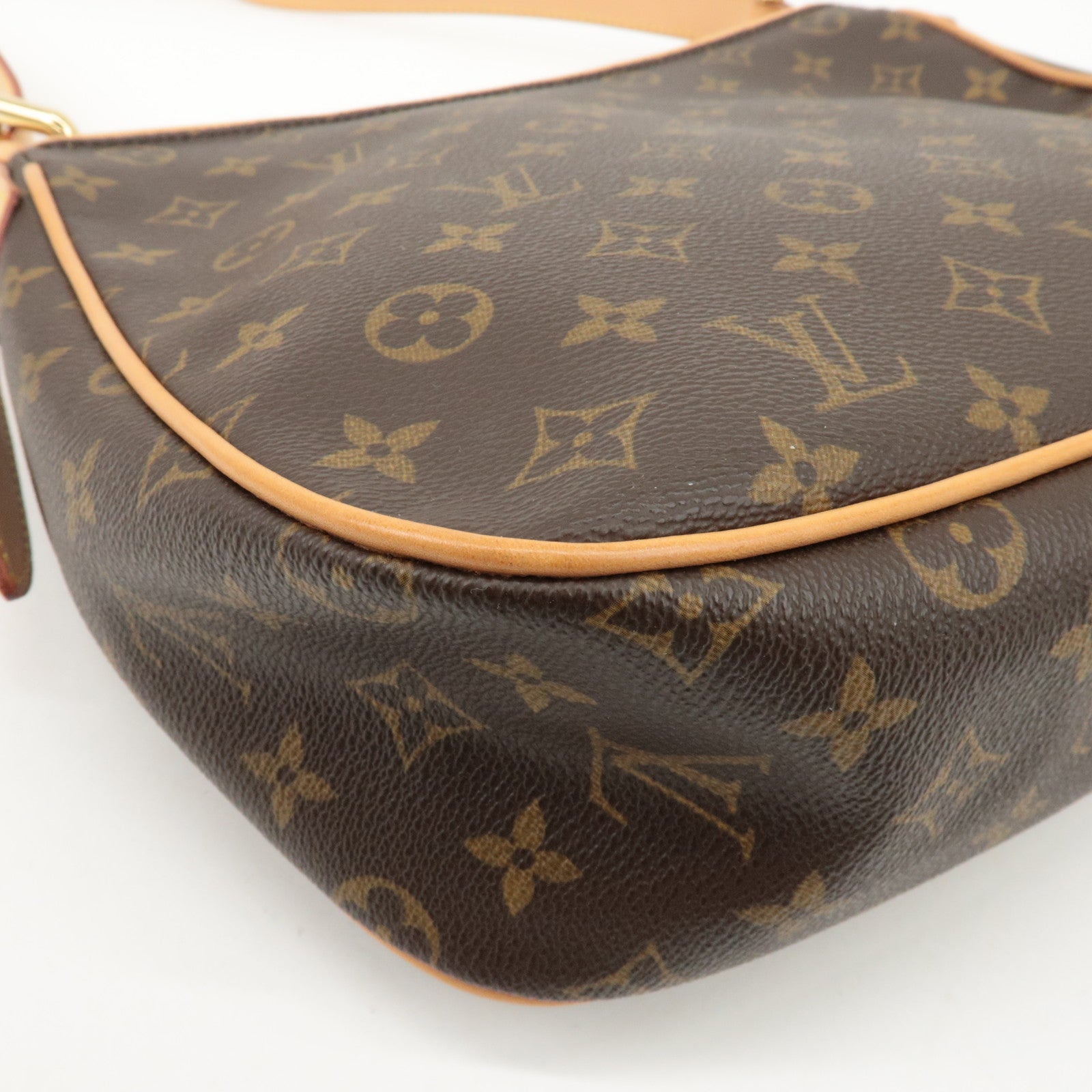Louis Vuitton Monogram Hudson GM Shoulder Bag Brown M40045 Used