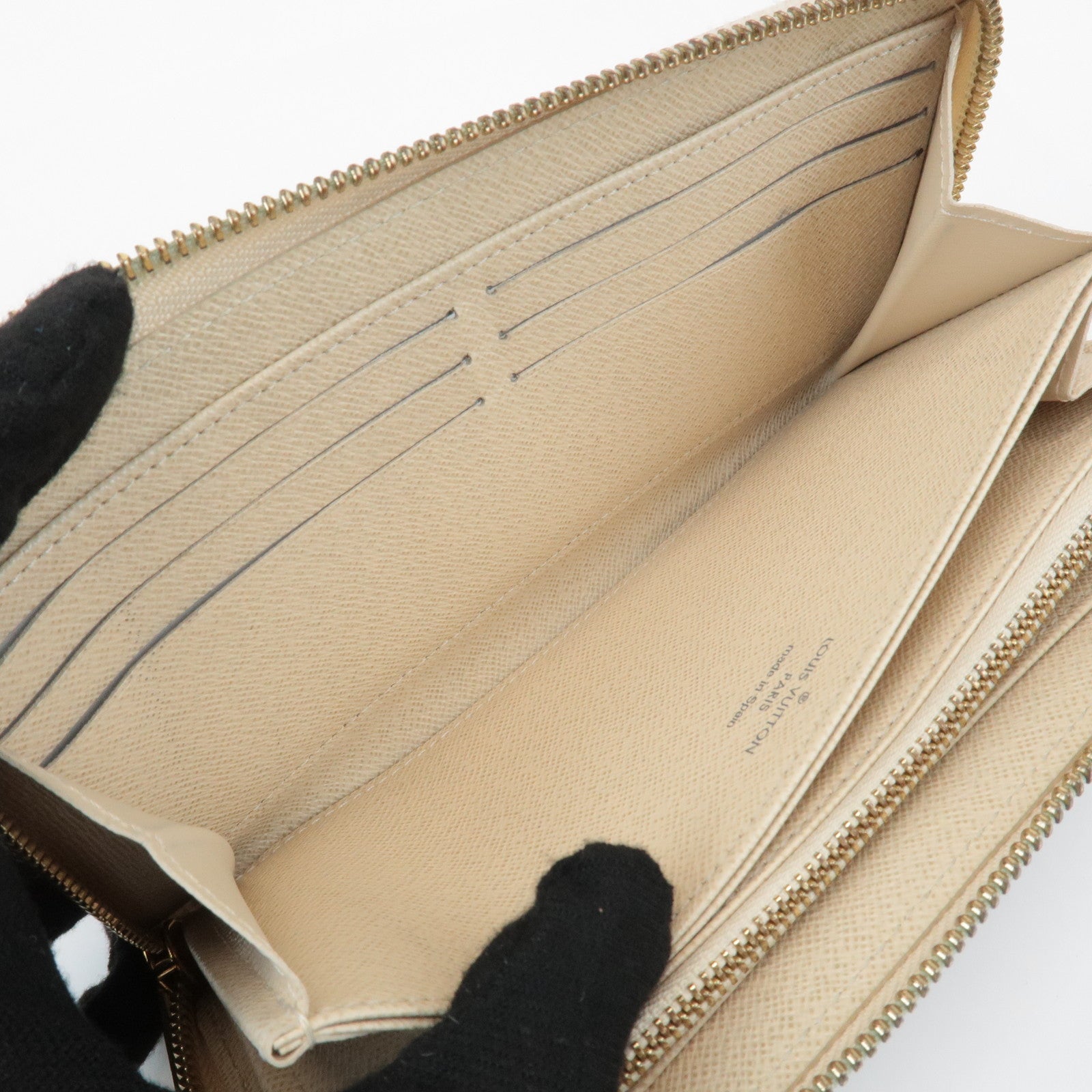 Louis Vuitton Damier Azur Round Zippy Wallet Long Wallet N60019 Used