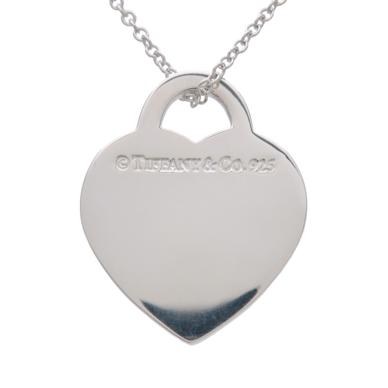 Tiffany & Co Notes Heart Tag Necklace SV925 Silver