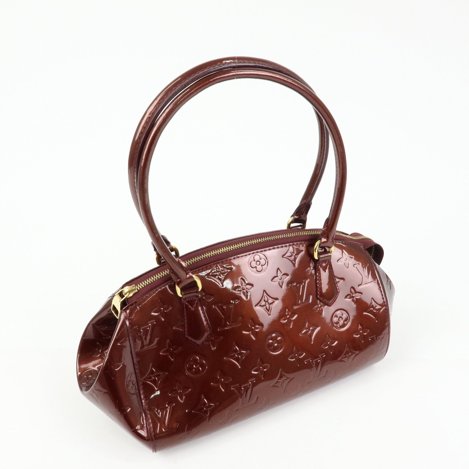 Louis Vuitton Monogram Vernis Sherwood PM Rouge Forvist M91492
