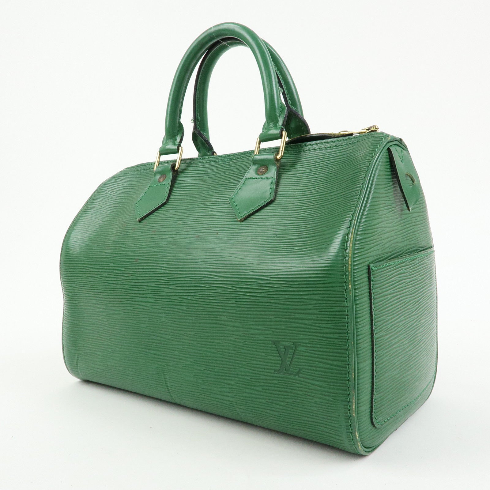 Louis Vuitton Epi Speedy 25 Hand Bag Boston Bag Borneo Green M43014