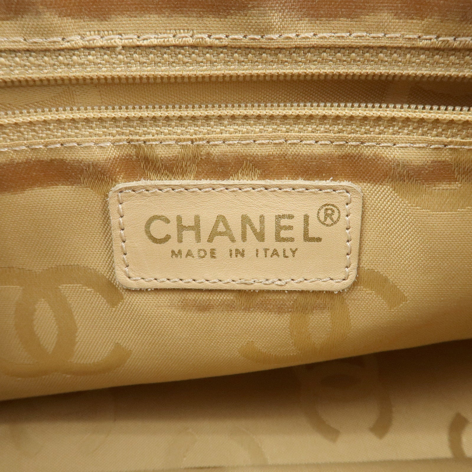 CHANEL COCO Mark Caviarskin Shoulder Bag Hand Bag Beige