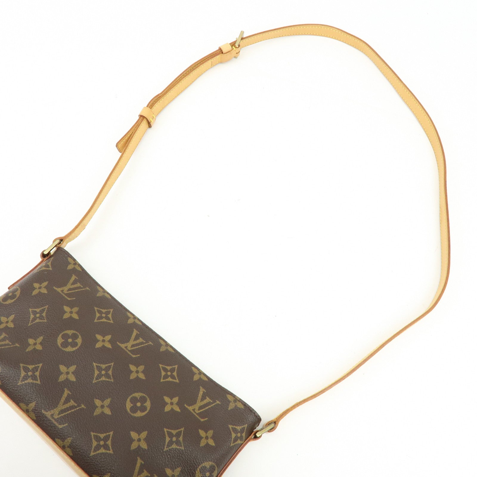 Louis Vuitton Monogram Trotteur Canvas Shoulder Bag Brown M51240