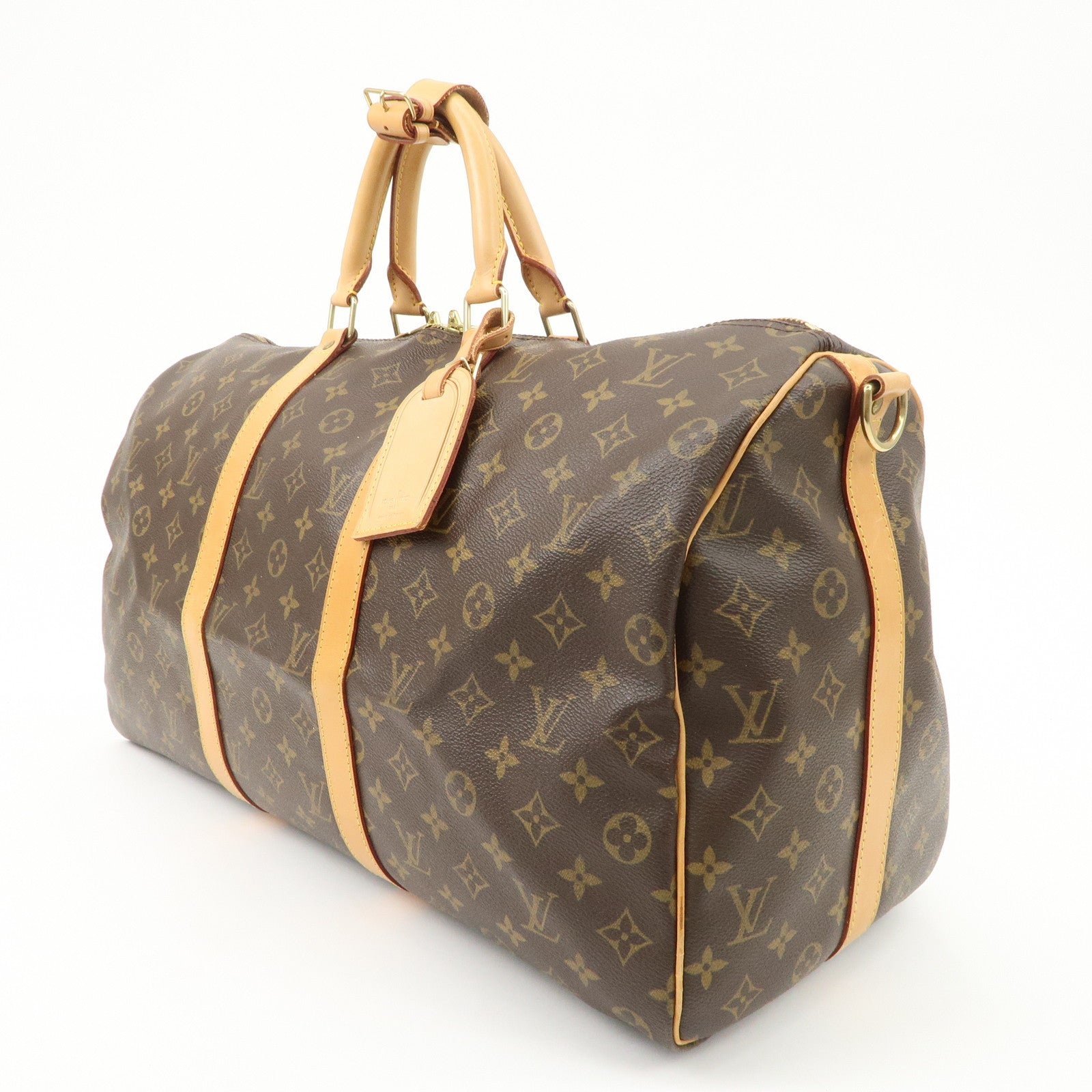Louis Vuitton Monogram Keep All 50 Bandouliere Boston Bag M41416 Used