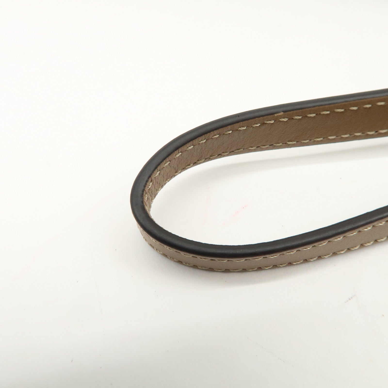 FENDI Zucca Leather Canvas Slim Clutch Bag Medium Brown 7N0134