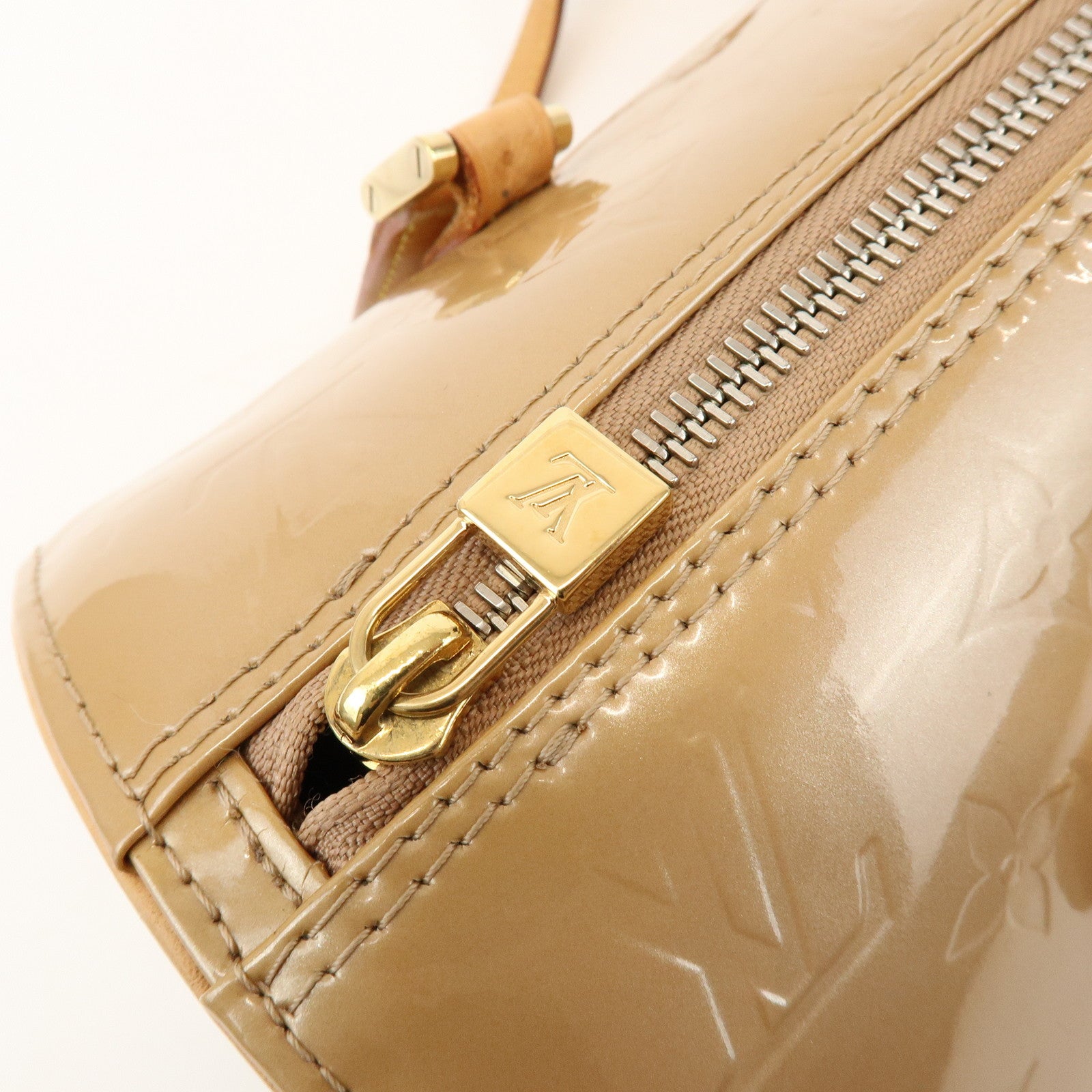 Louis Vuitton Monogram Vernis Bedford Hand Bag Noisette M91329