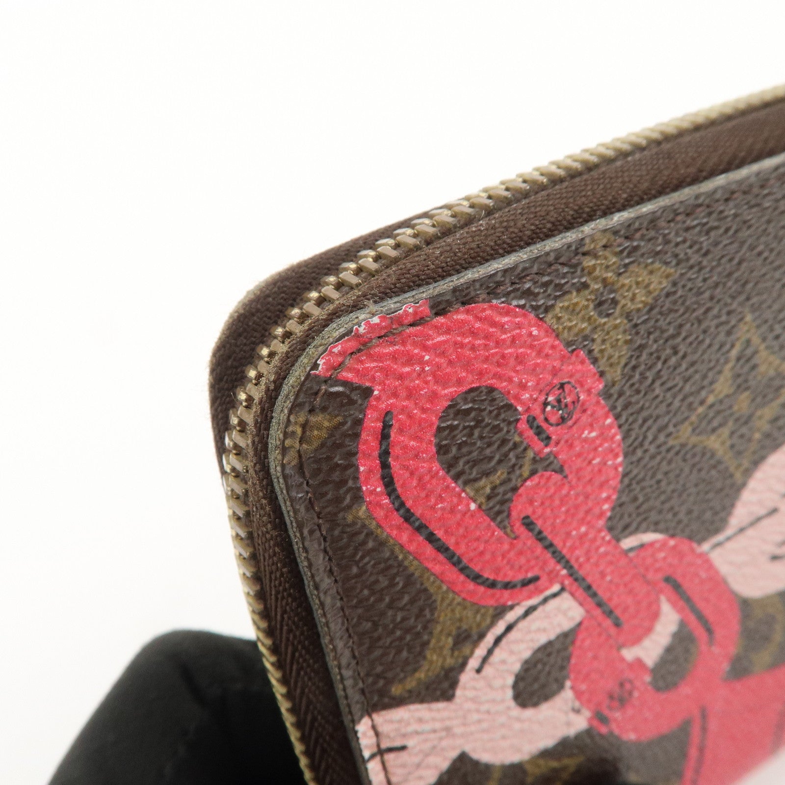 Louis Vuitton Monogram Canvas Bay Zippy Long Wallet Brown M41905 Used