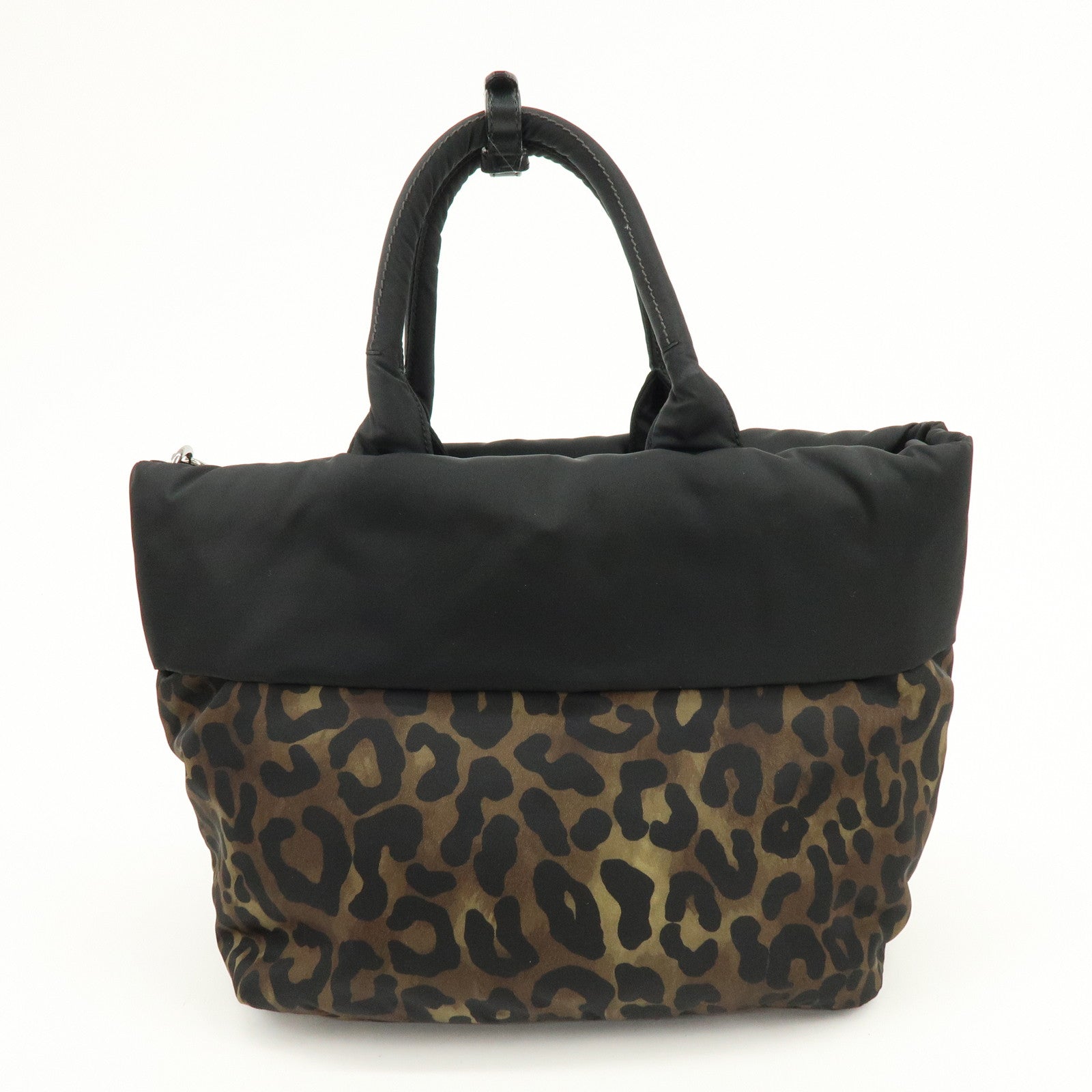 PRADA Triangle Logo 2Way Bag Hand Bag Shoulder Bag Black BN1959