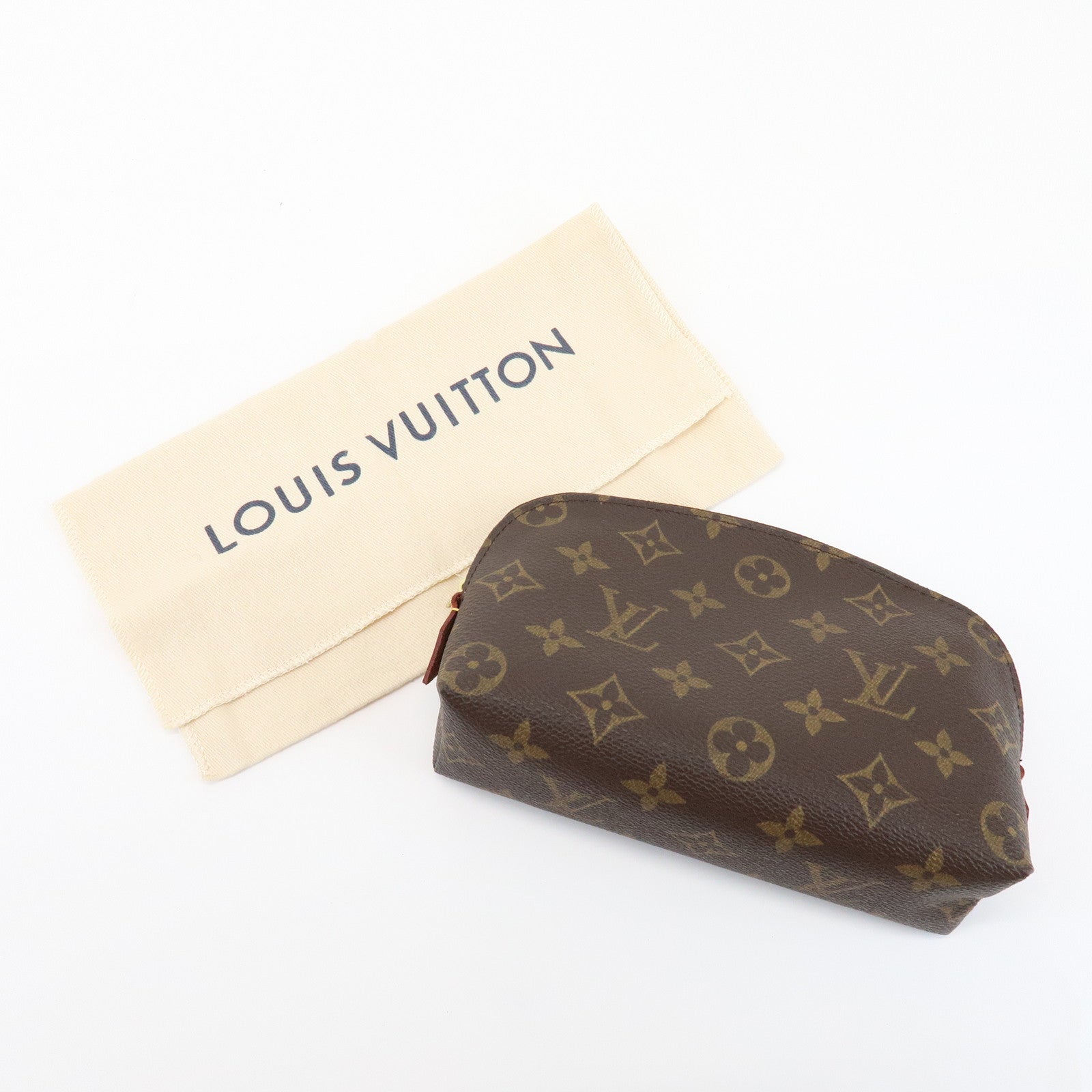 Louis Vuitton Monogram Pochette Cosmetic Pouch Brown M47515