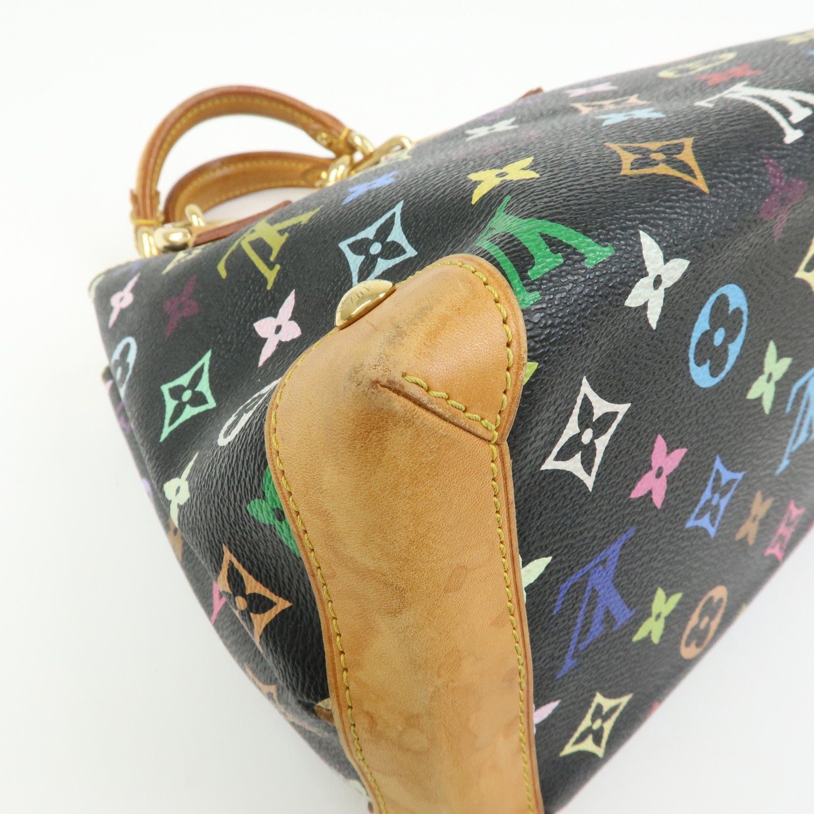 Louis Vuitton Monogram Multicolor Audra Hand Bag Noir Black M40048