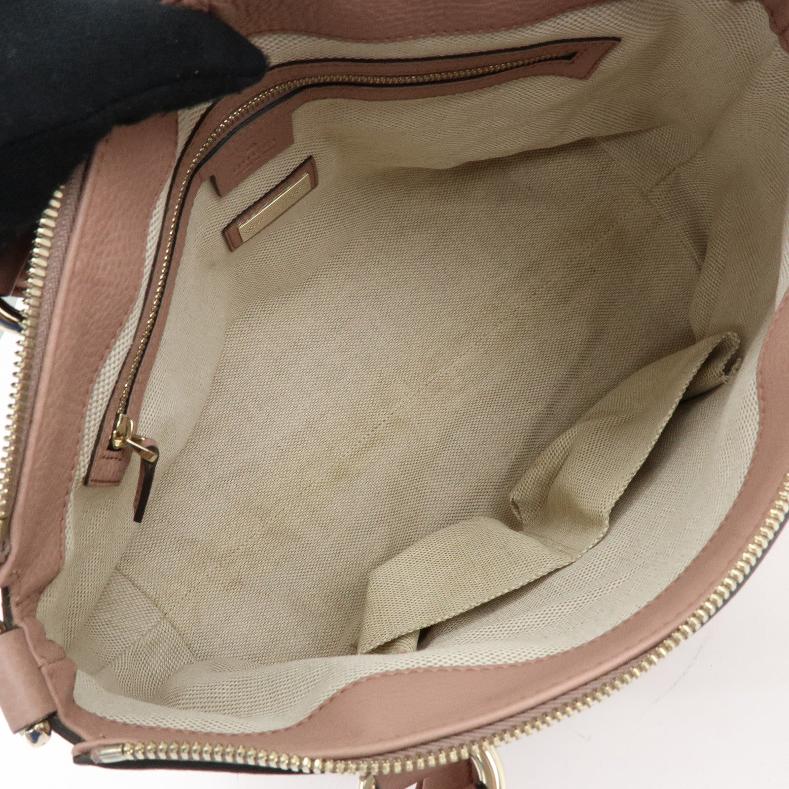 GUCCI SOHO Interlocking G Leather 2Way Hand Bag Pink 308362
