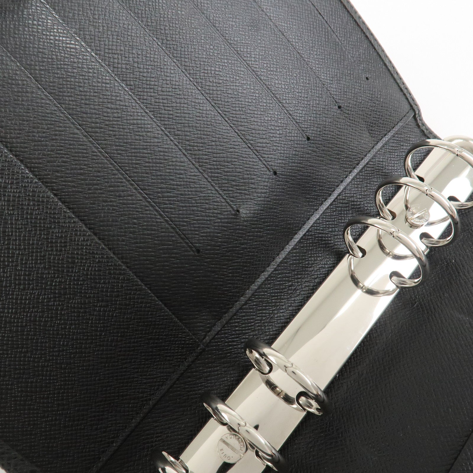 Louis Vuitton Taiga Leather Agenda MM Planner Cover Ardoise R20222