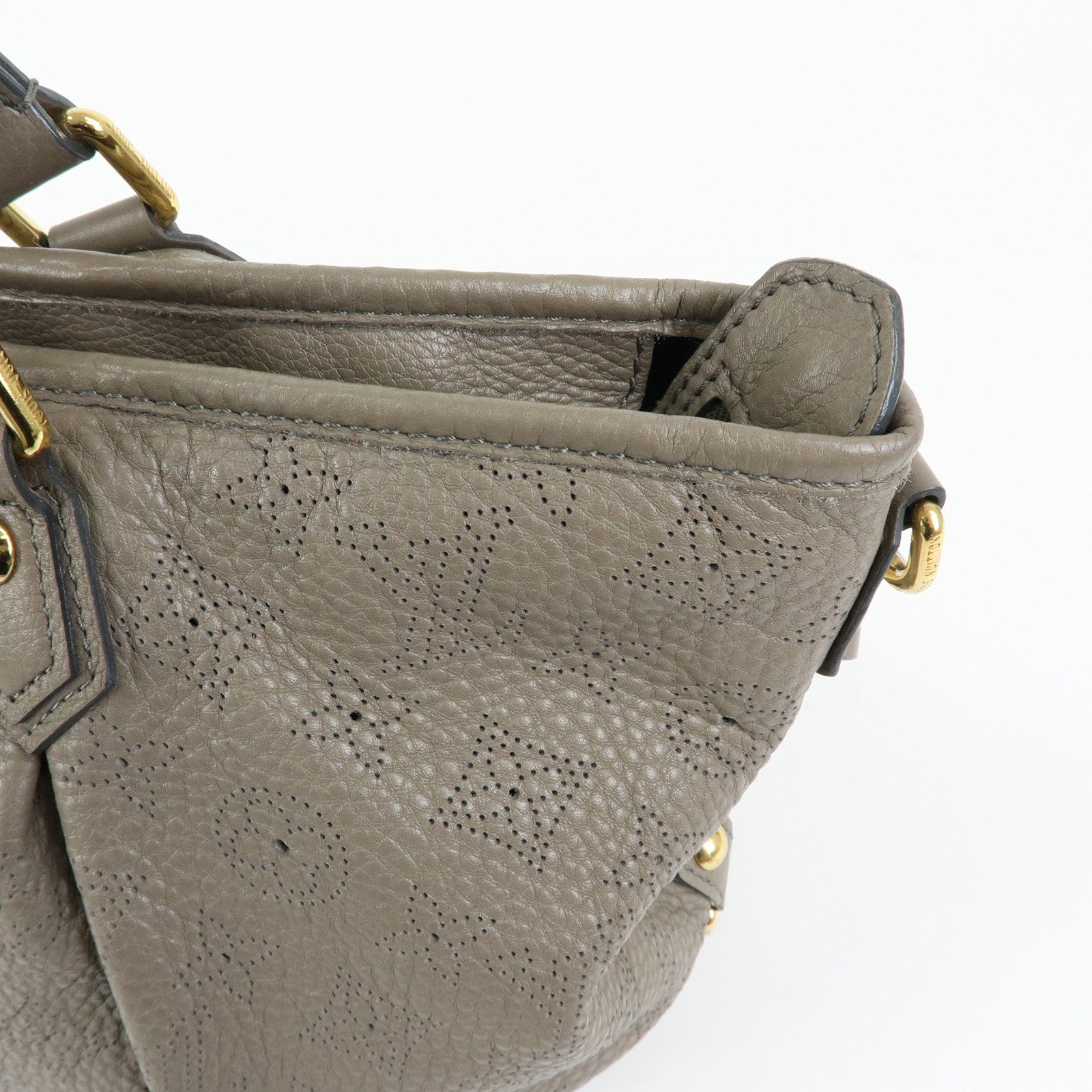 Louis Vuitton Monogram Mahina Stella PM 2Way Hand Bag Taupe M93063
