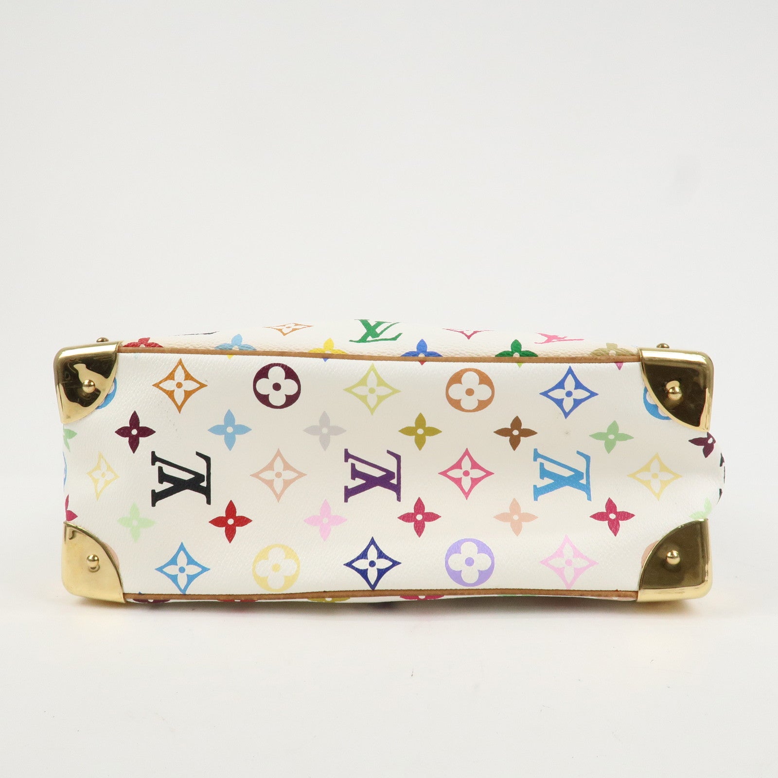 Louis Vuitton Monogram Multicolor Trouville Hand Bag Blanc M92663