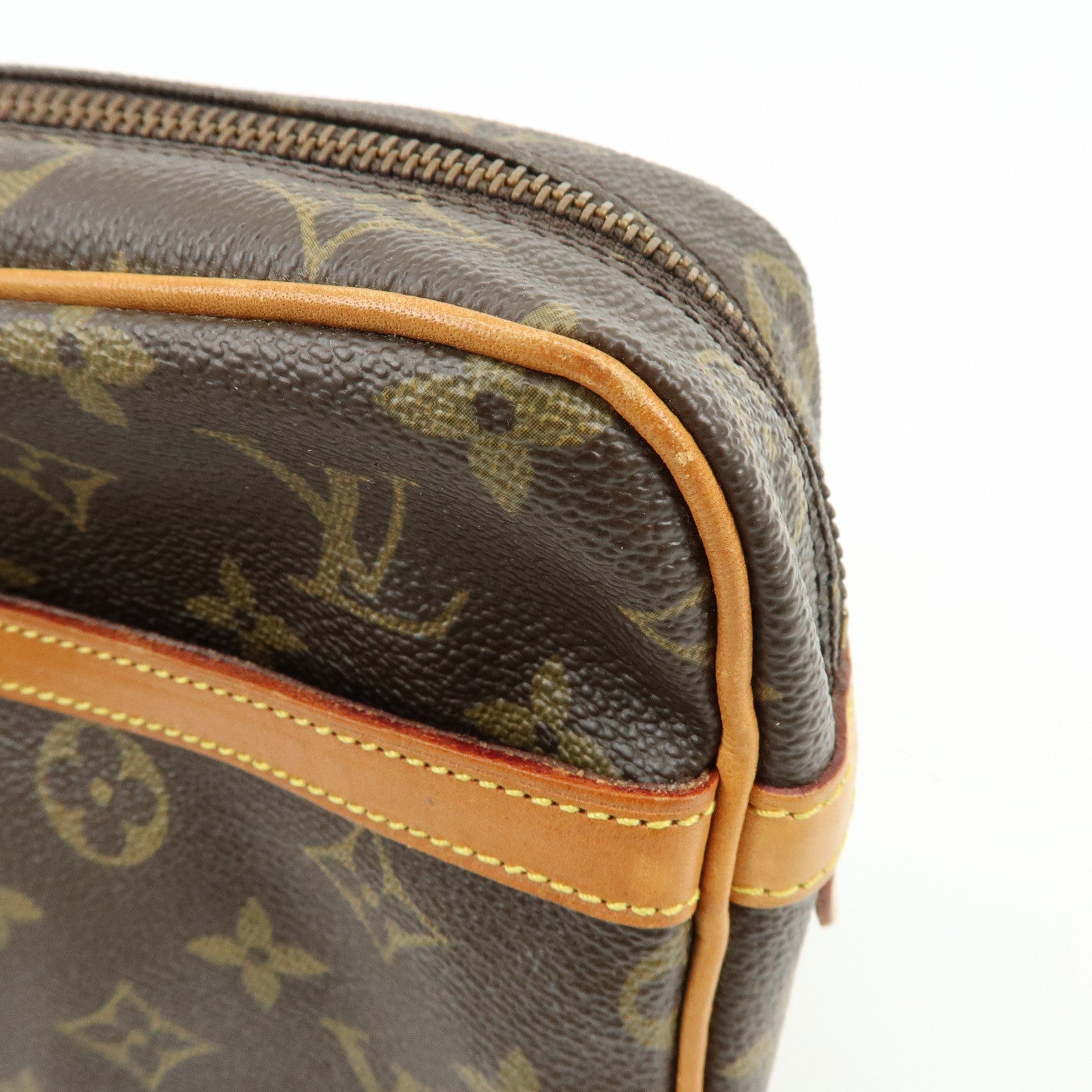 Louis Vuitton Monogram Compiegne 23 Pouch Clutch Bag Brown M51845