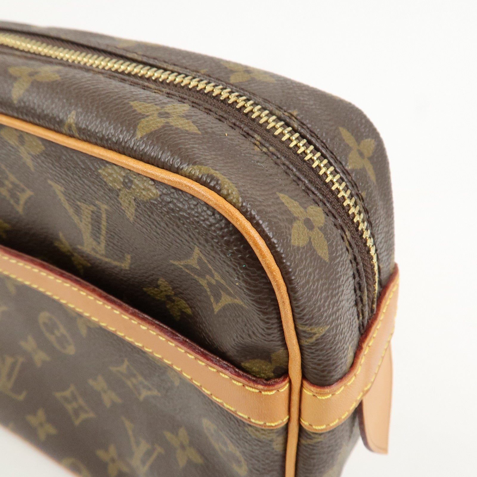 Louis Vuitton Monogram Compiegne 28 Pouch Clutch Bag Brown M51845