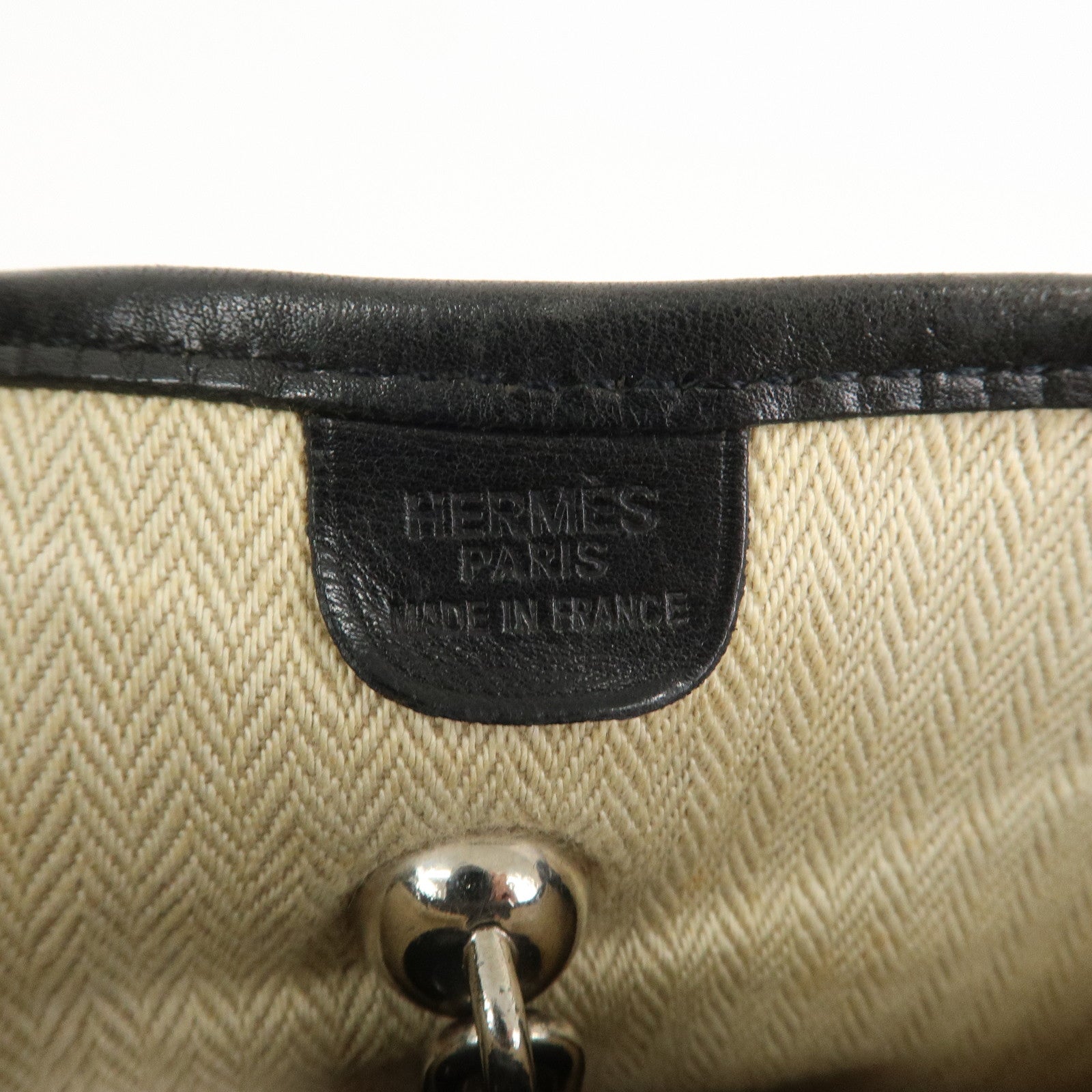 HERMES Vespa PM Crinolin Leather Shoulder Bag C Stamped Black