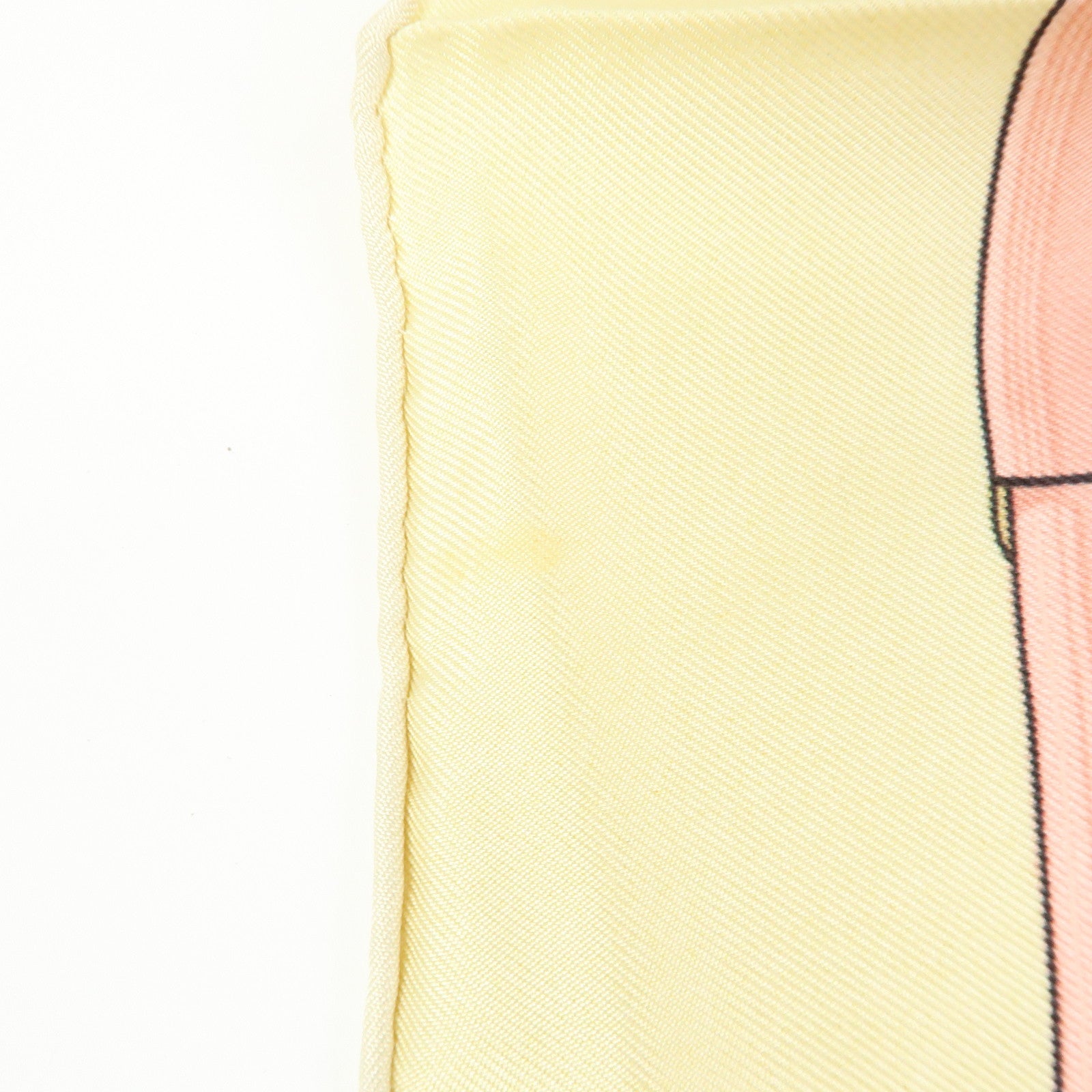 HERMES Carre 90 Set of 2 Silk 100% Scarf Beige Pink Green Yellow