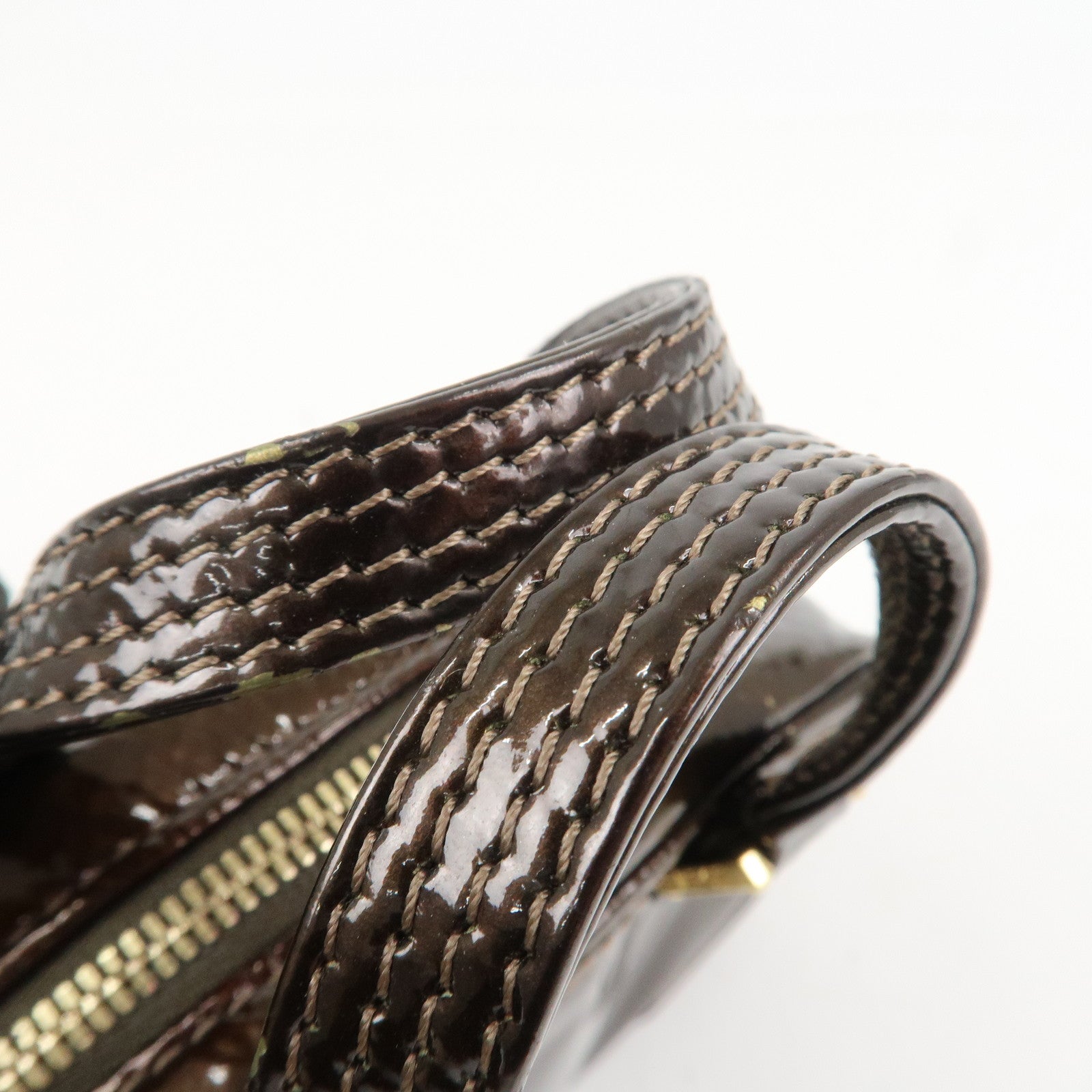 LOEWE Anagram Leather Micro Mini Amazona 2Way Shoulder Bag Brown