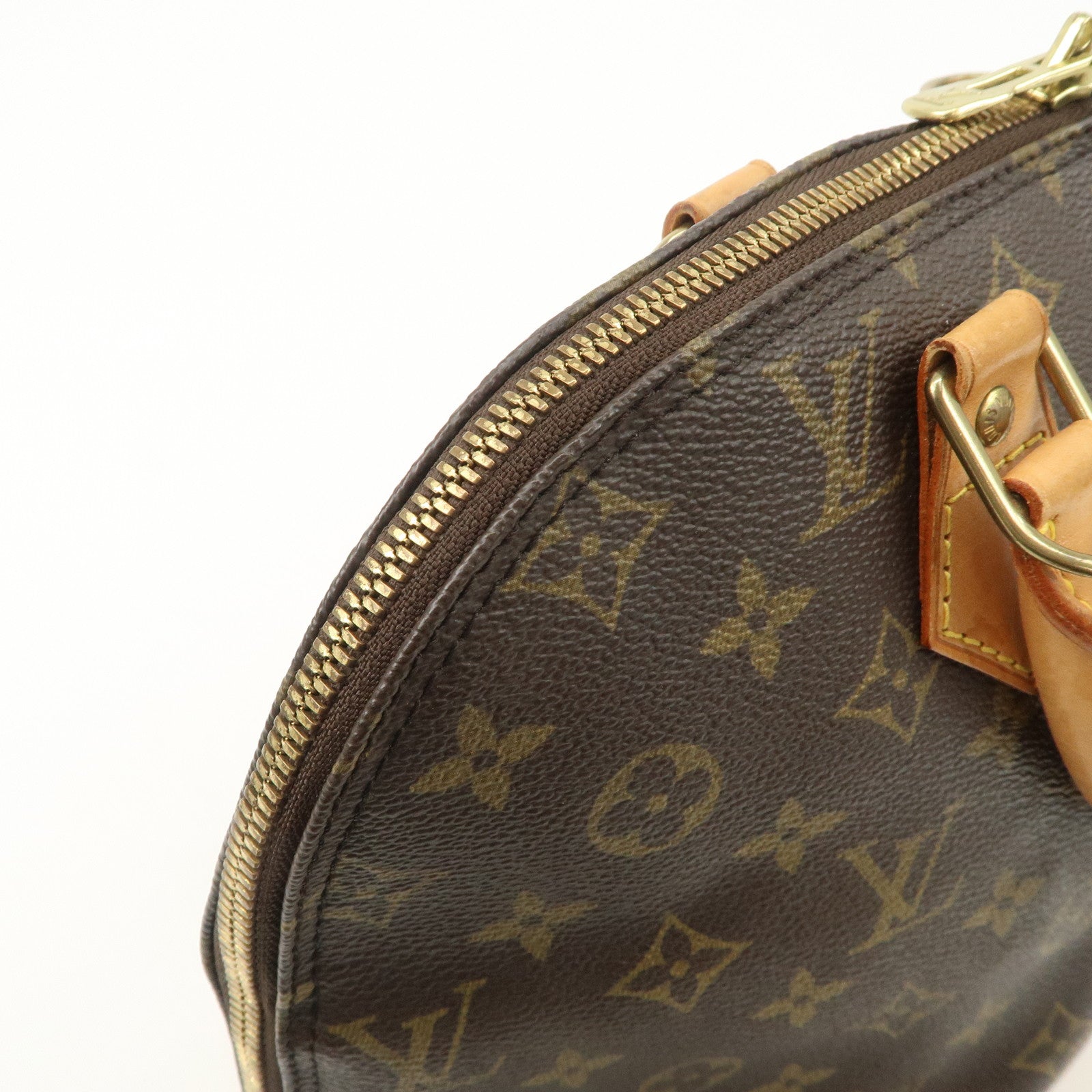 Louis Vuitton Monogram Canvas Alma Hand Bag Brown M51130 Used