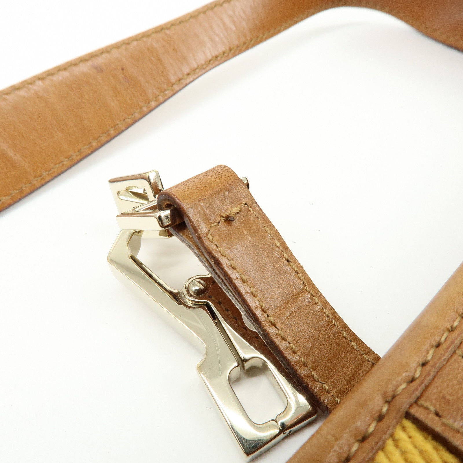 GUCCI Kandinsky Leather Shoulder Bag Hand Bag Brown 001.4057