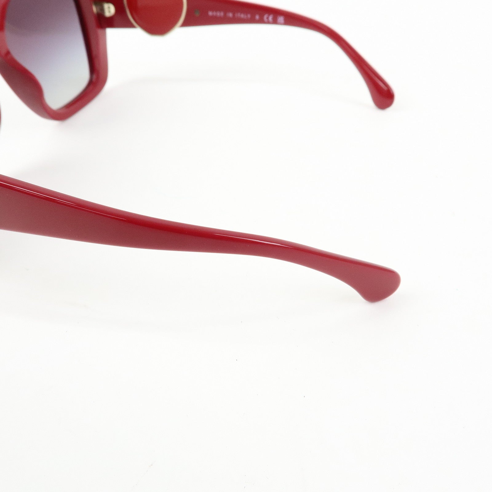 CHANEL COCO Mark Heart Plastic Sunglasses Red 5518-A 54□17 140 3N