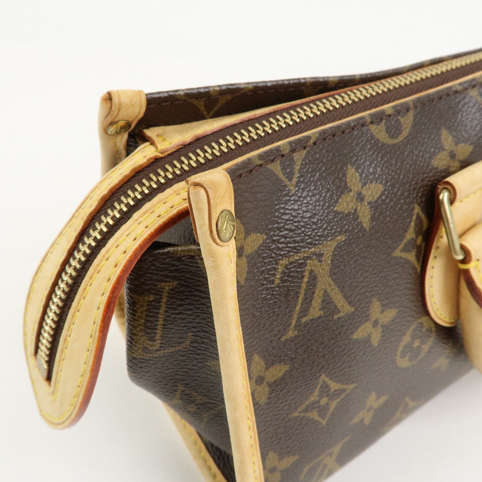 Louis Vuitton Monogram Popincourt Hand Bag Brown M40009