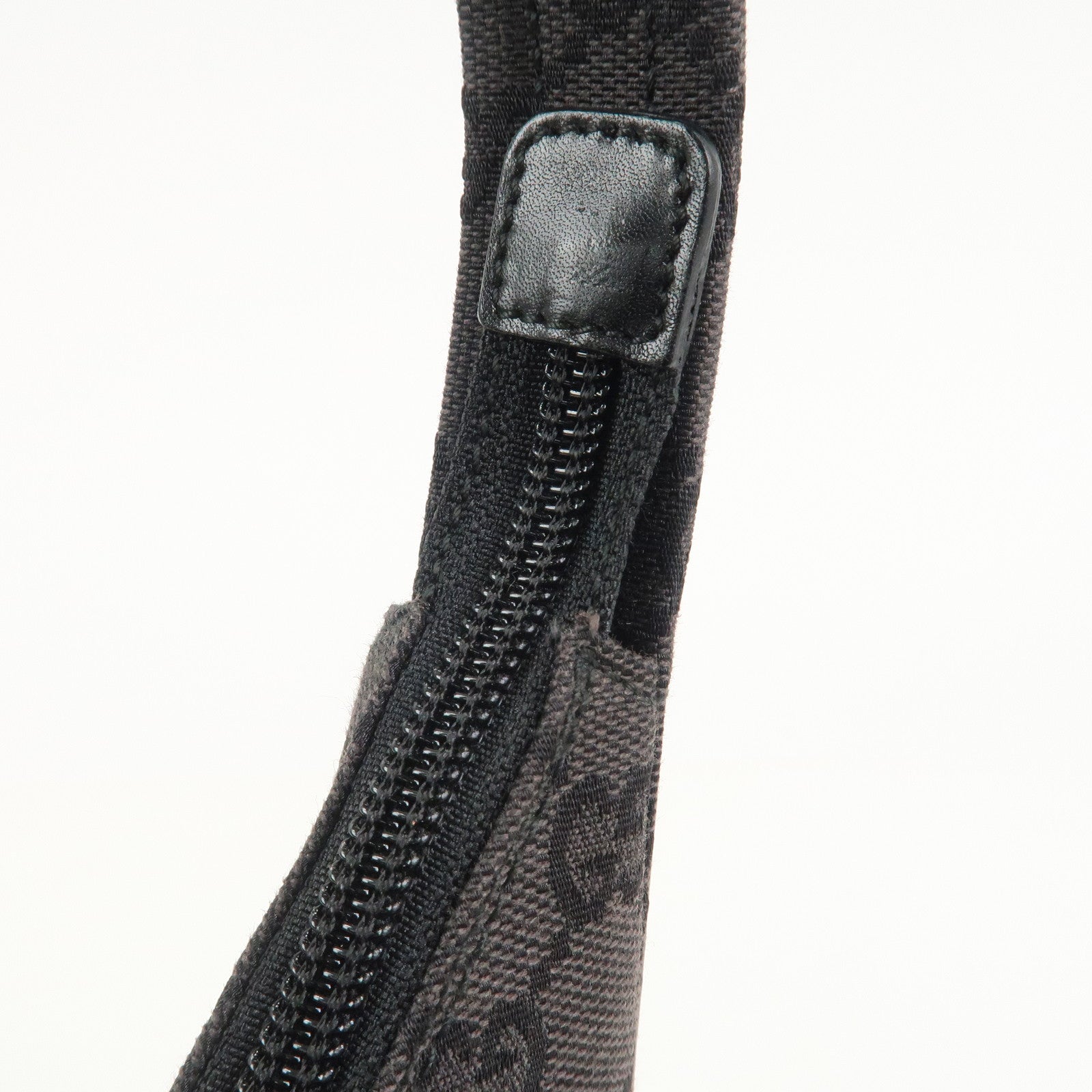 GUCCI GG Canvas Leather Shoulder Bag Hand Bag Brown 001・3386