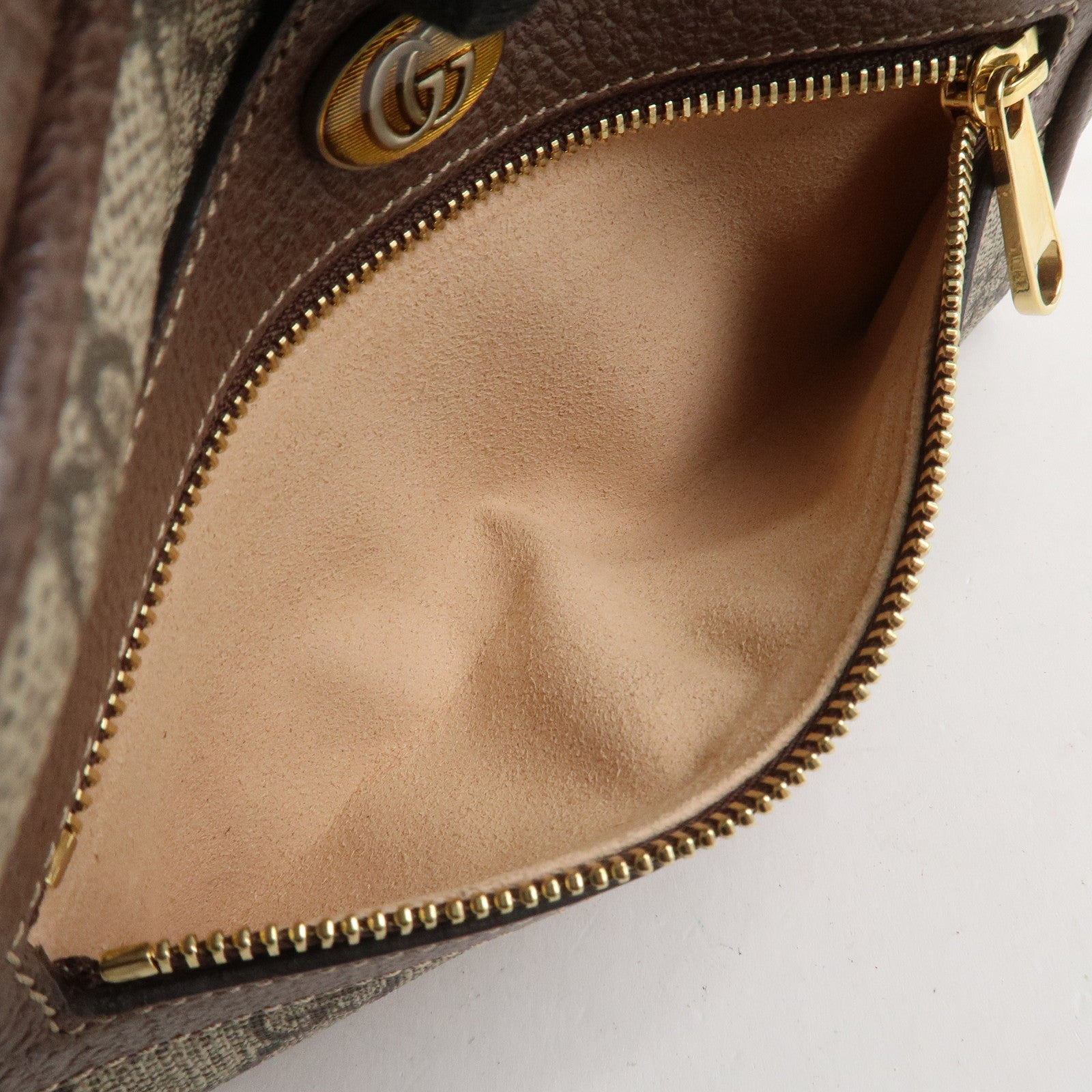 GUCCI Ophidia Sherry GG Supreme PVC Shoulder Bag Beige