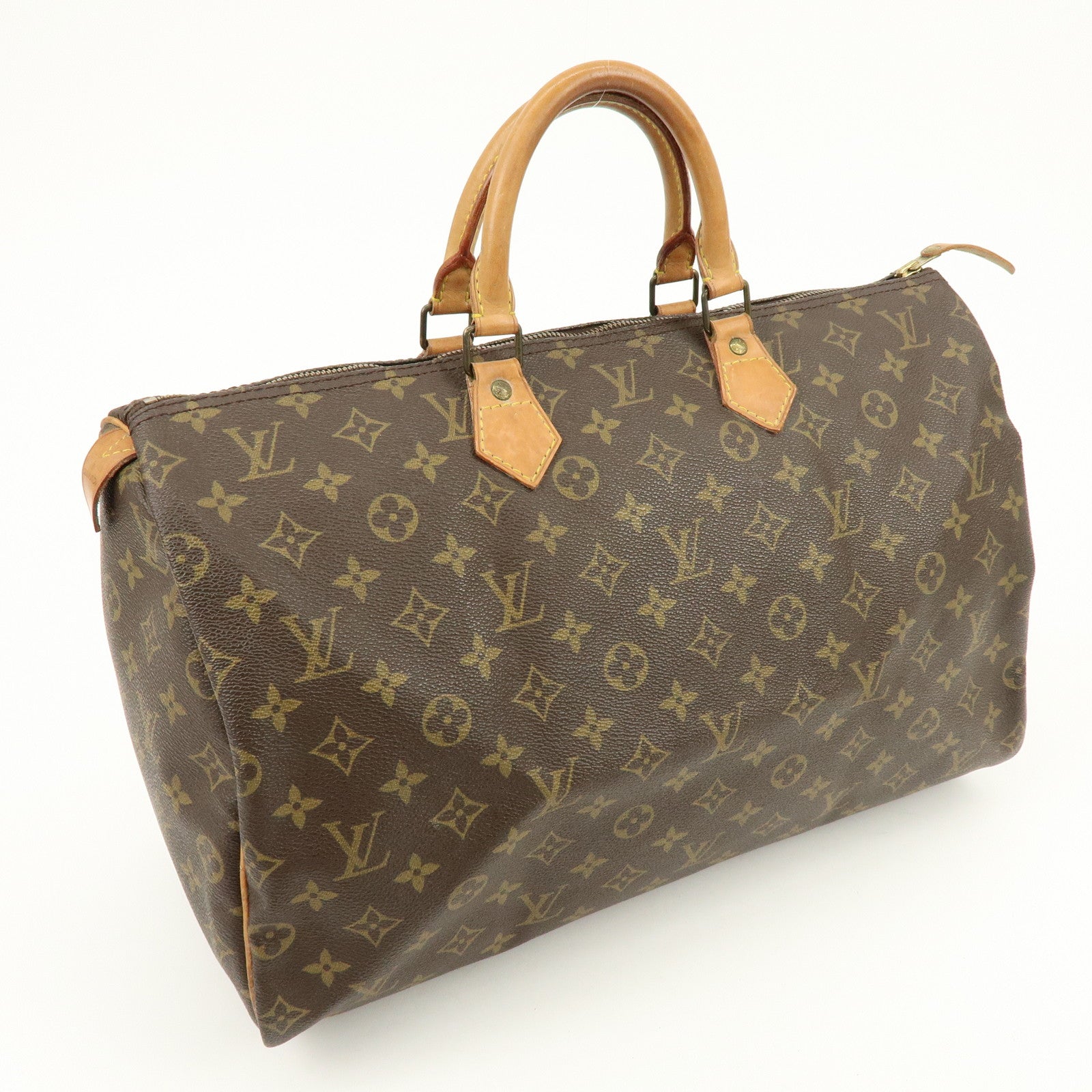 Louis Vuitton Monogram Speedy 40 Hand Bag Boston Bag Brown M41522